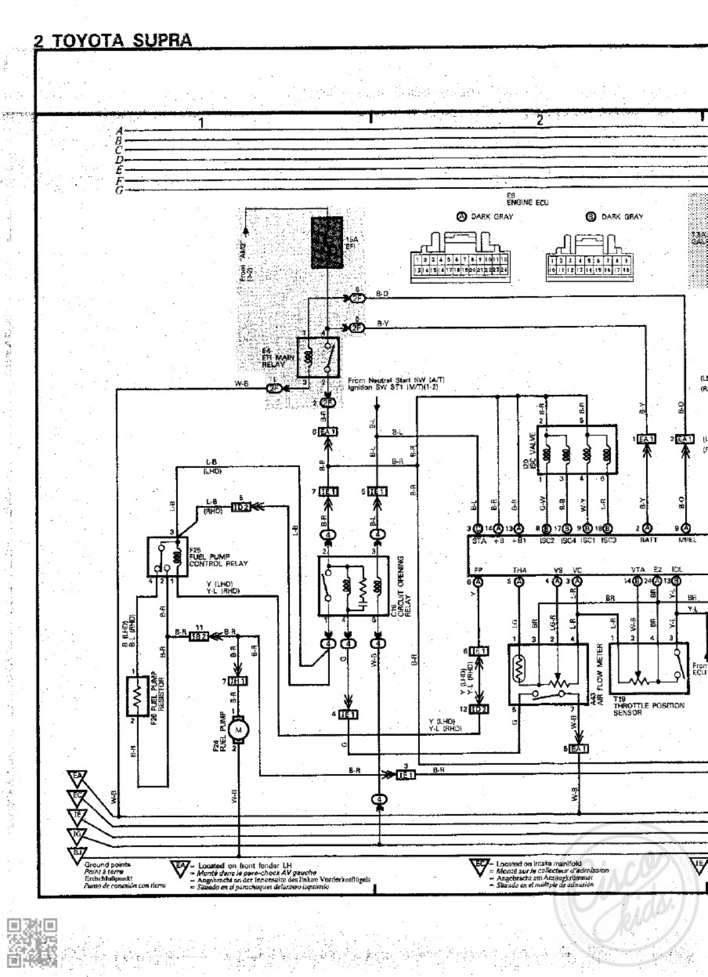 Toyota 1990 Toyota Supra Ewd Ewd104f Eu Technical Manual [PDF] cover