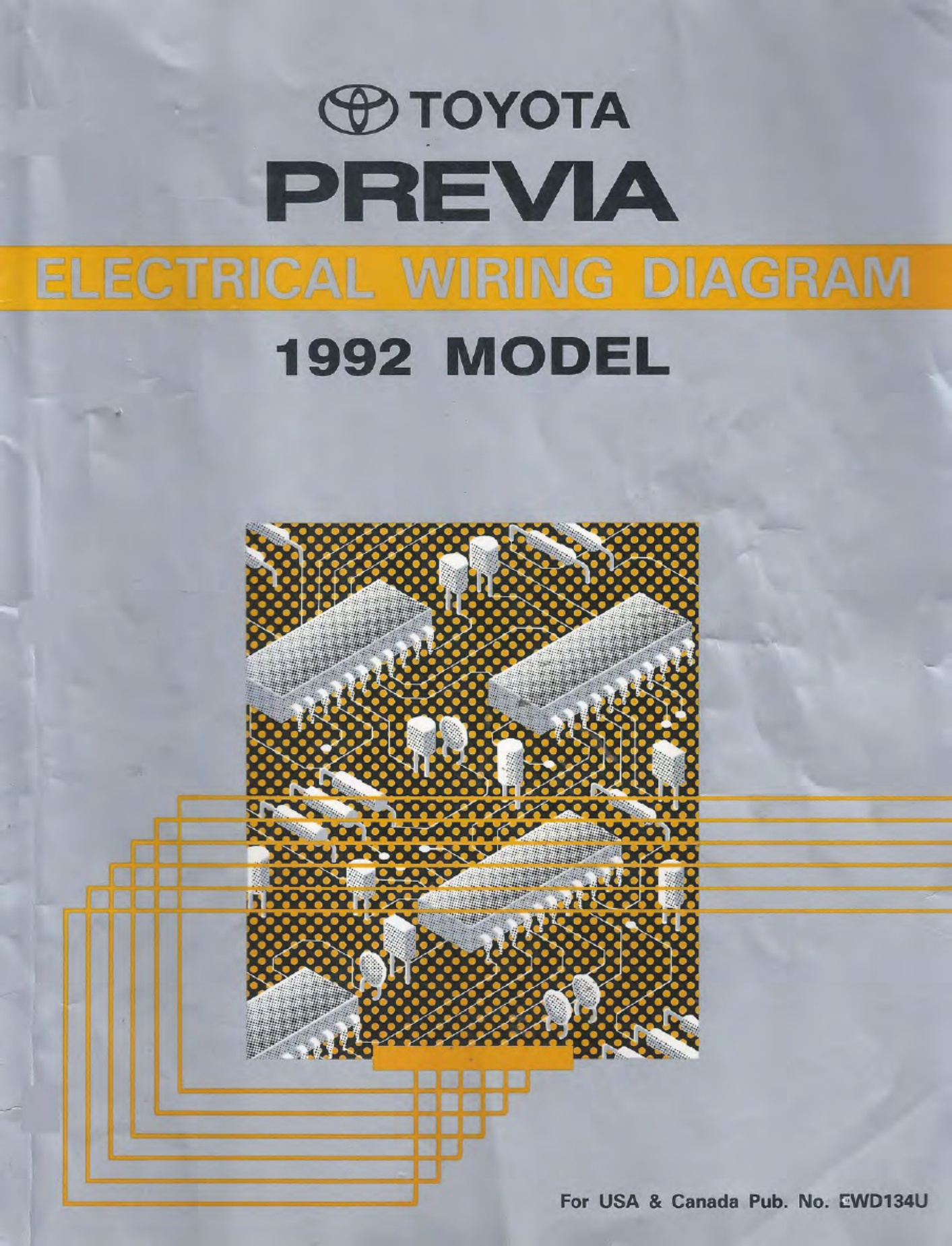 Toyota 1992 Toyota Previa Electrical Diagr Complete Electrical Wiring Schematic & System Diagram [PDF] cover