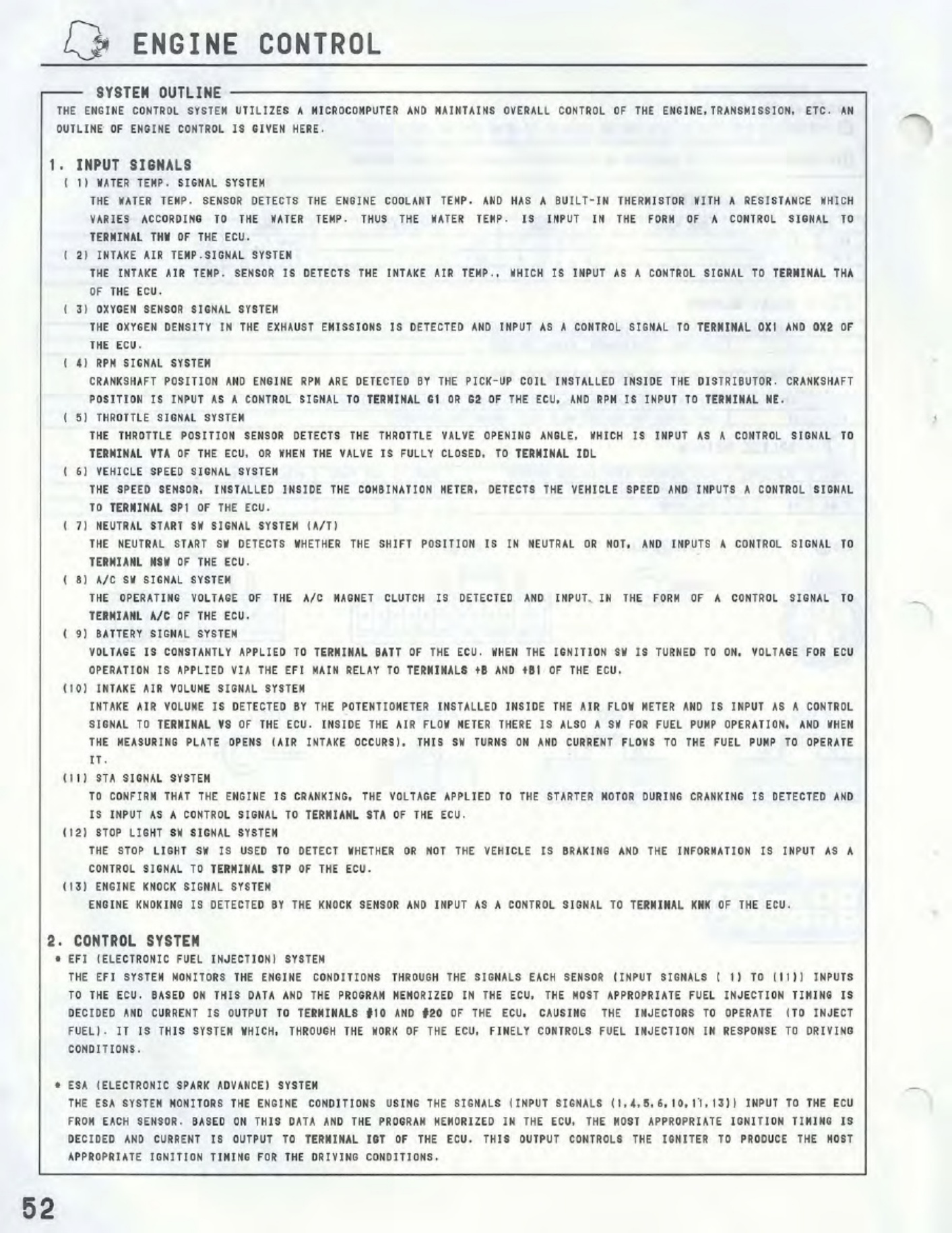 Sample 4 of Toyota 1992 Toyota Previa Electrical Diagr Complete Electrical Wiring Schematic & System Diagram [PDF]