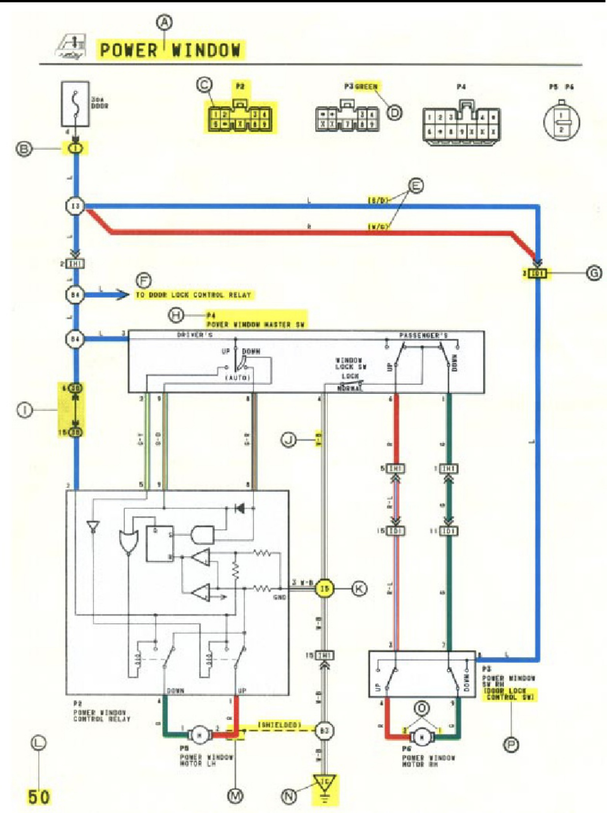 Sample 4 of Toyota 1994 Toyota Camry Wiring Diagram Complete Electrical Wiring Schematic & System Diagram [PDF]
