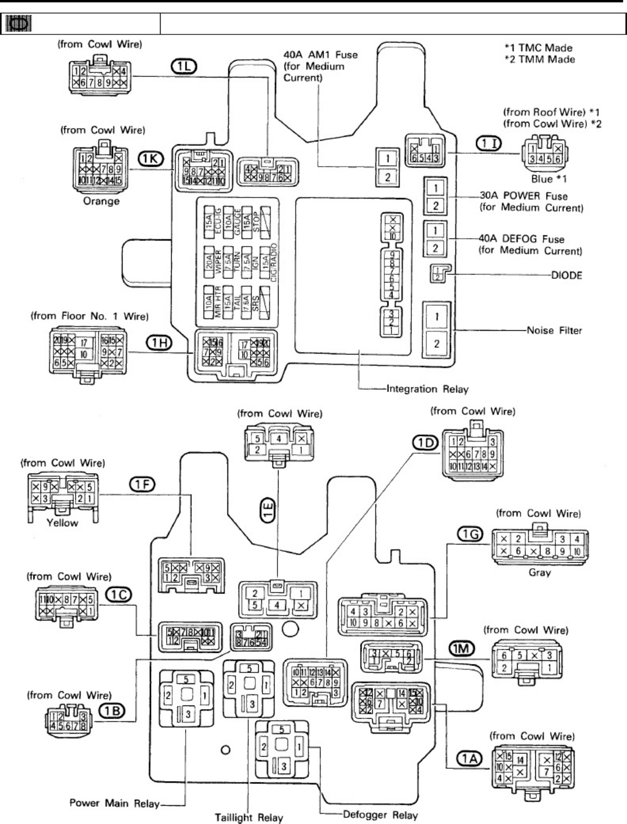 Sample 8 of Toyota 1994 Toyota Camry Wiring Diagram Complete Electrical Wiring Schematic & System Diagram [PDF]