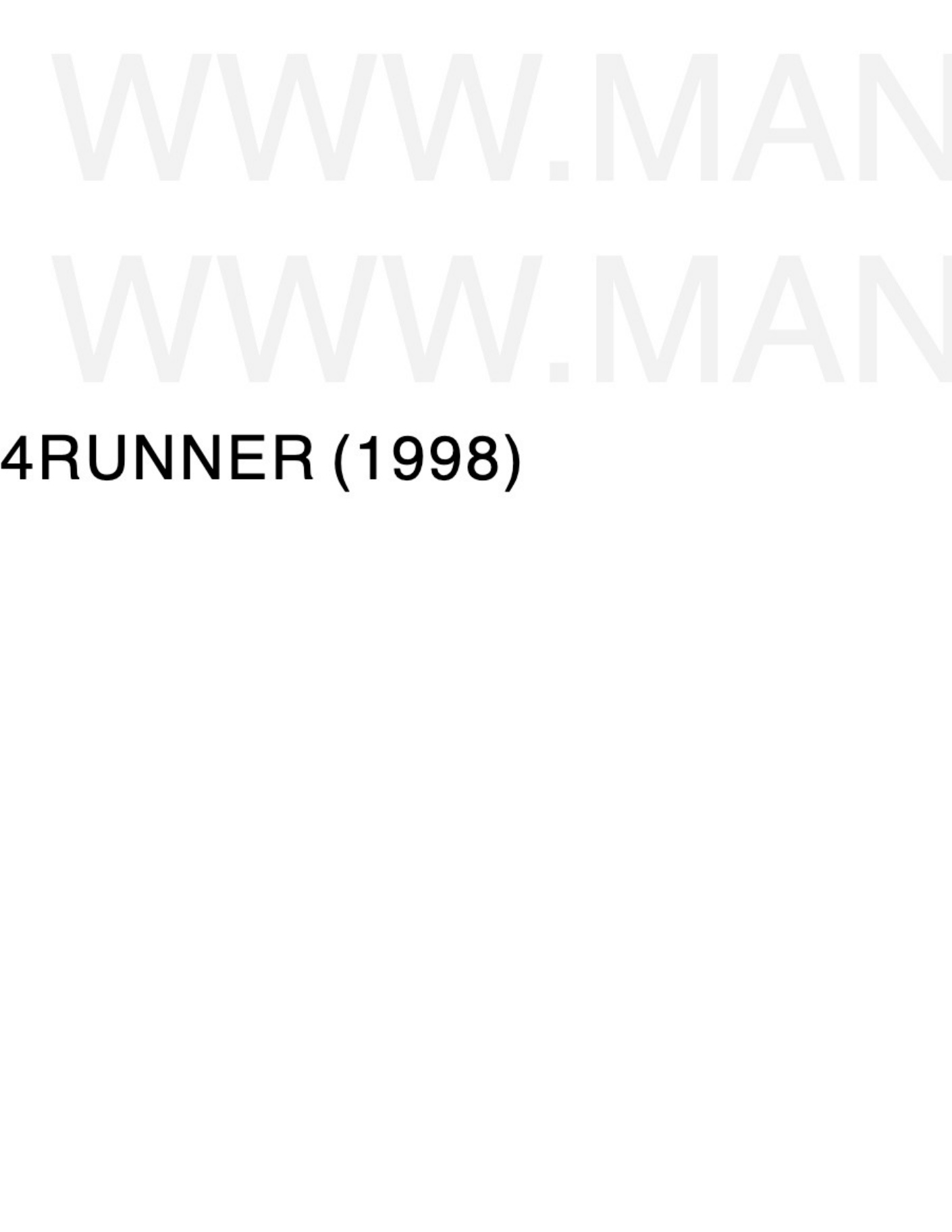 Sample 7 of Toyota 1998 Toyota 4Runner Operation Operation & Maintenance Manual (OMM) [PDF]