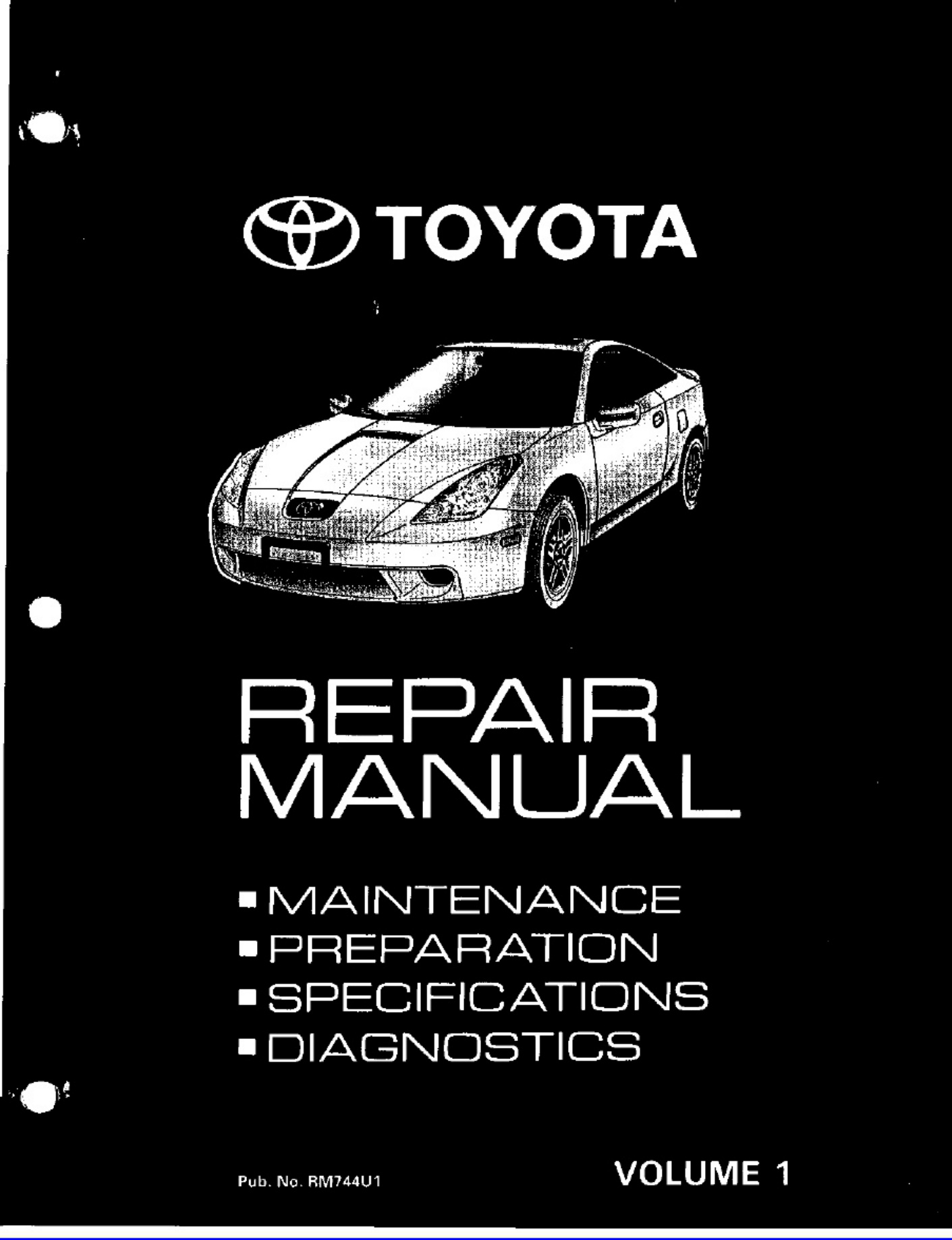 Toyota 1999 Toyota Celica Workshop Service Manual [PDF] sample cover