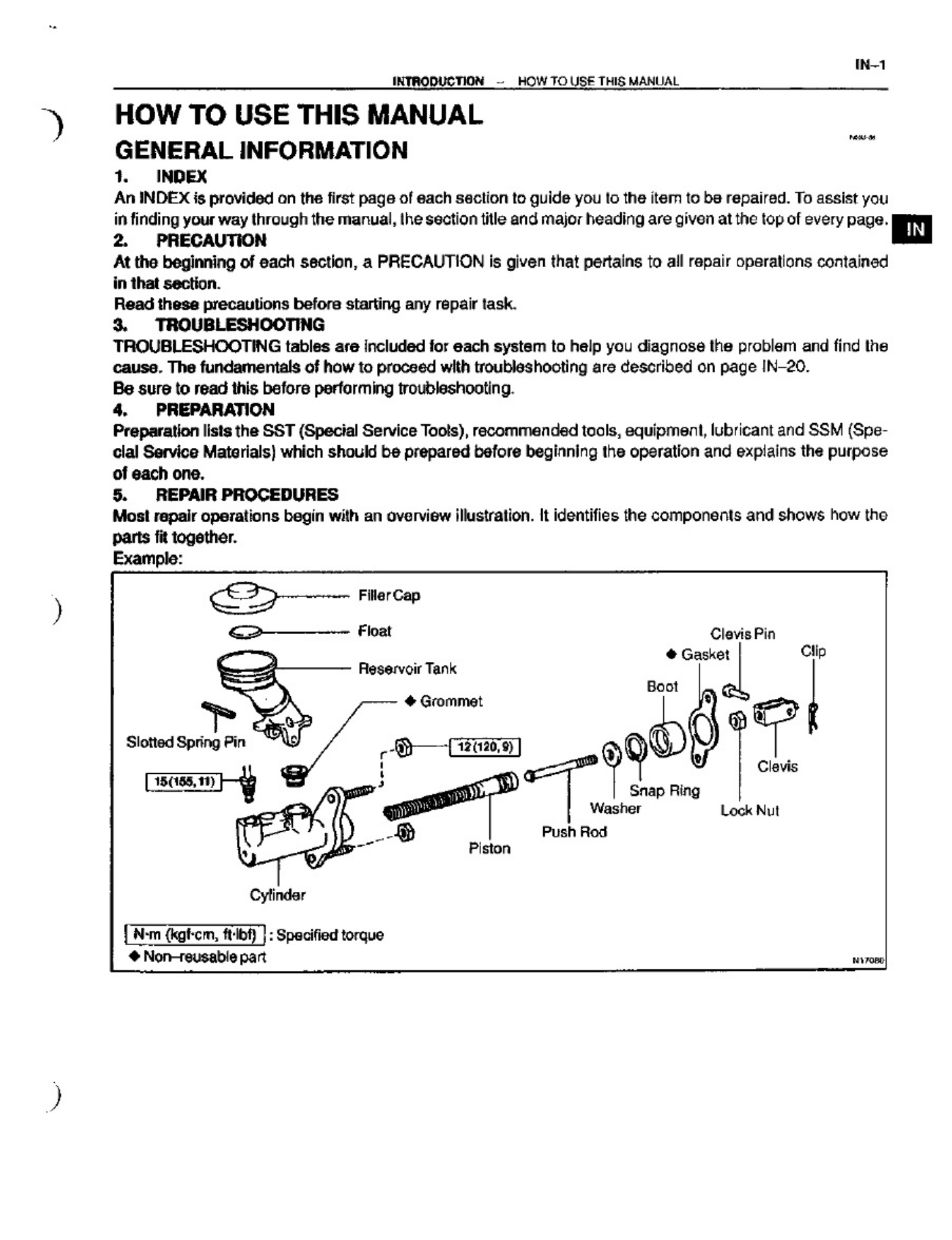 Sample 5 of Toyota 1999 Toyota Celica Workshop Service Manual [PDF]