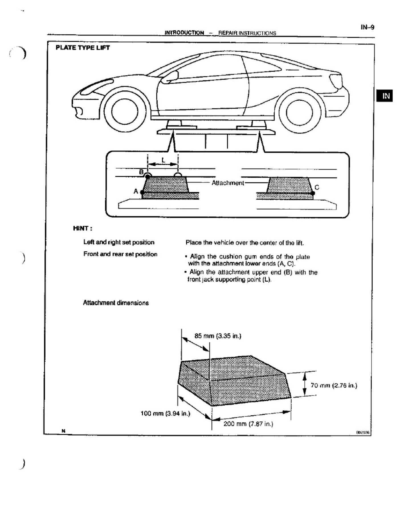 Sample 7 of Toyota 1999 Toyota Celica Workshop Service Manual [PDF]