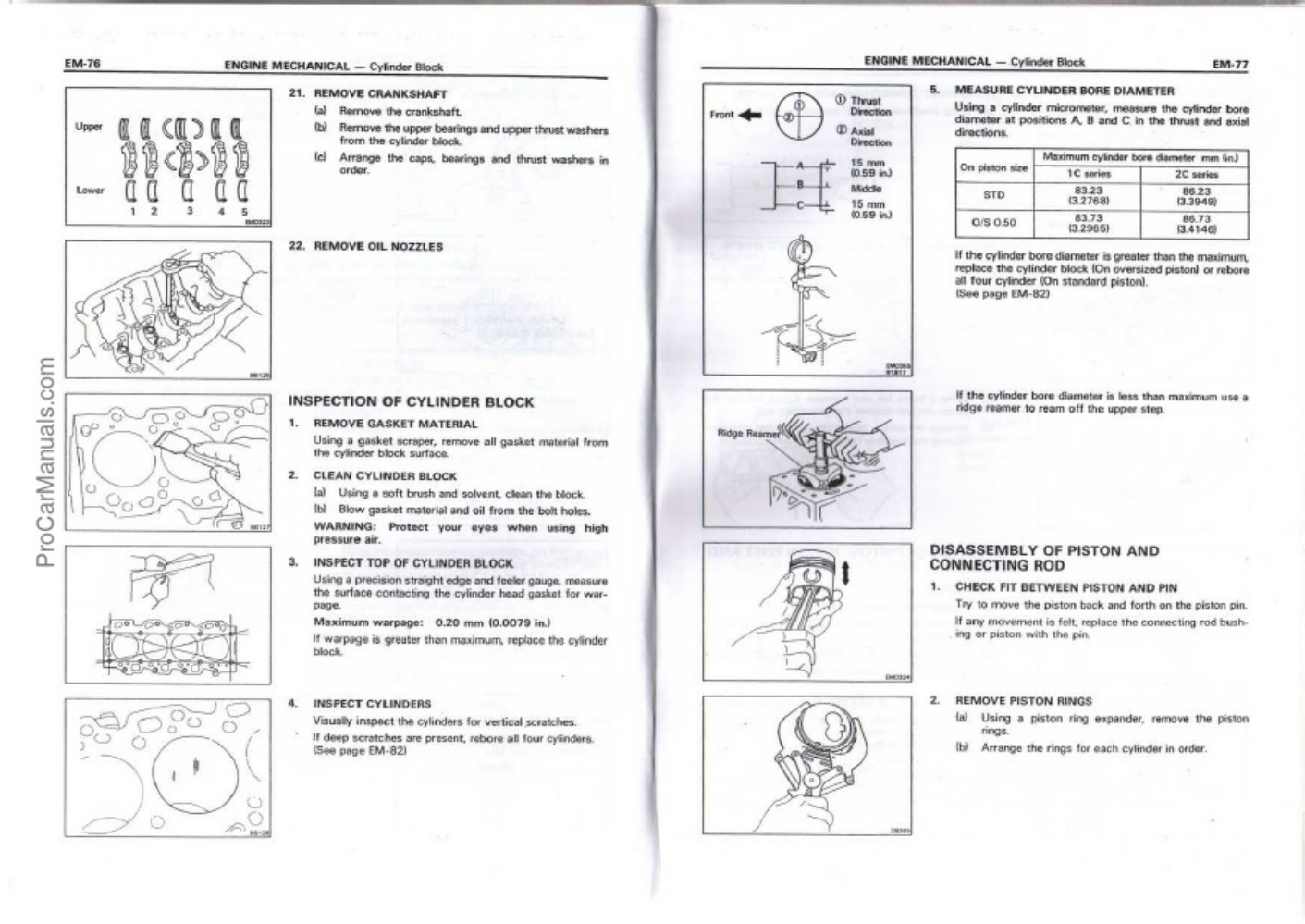 Sample 5 of Toyota 1C 2C 2C T Diesel Engine Workshop Service Manual [PDF]