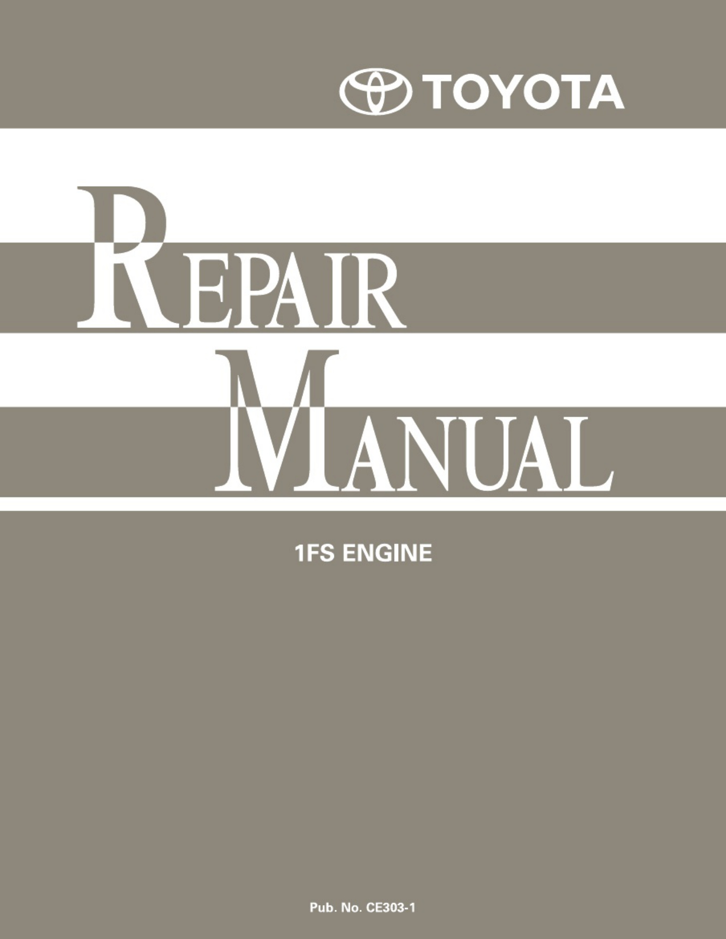 Toyota 1FS Engine Workshop Service Manual [PDF] cover