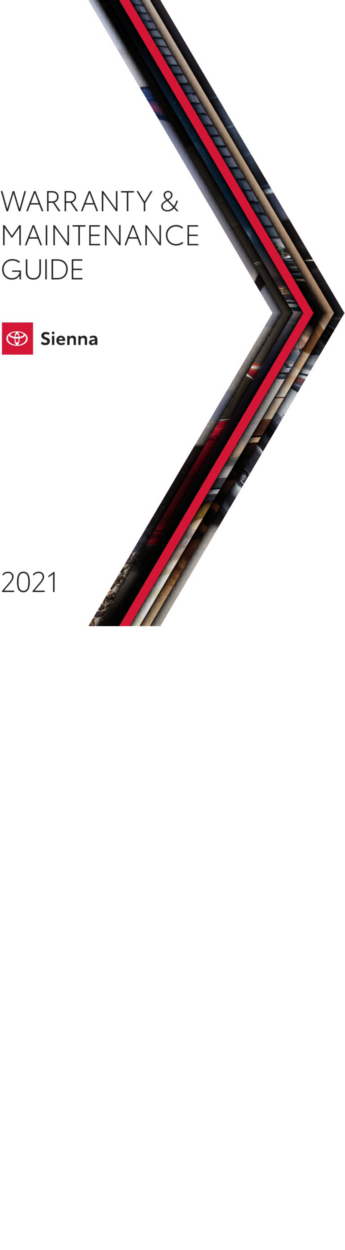 Sample 2 of Toyota 2021 Toyota Warranty Maintenance Gu Operation & Maintenance Manual (OMM) [PDF]