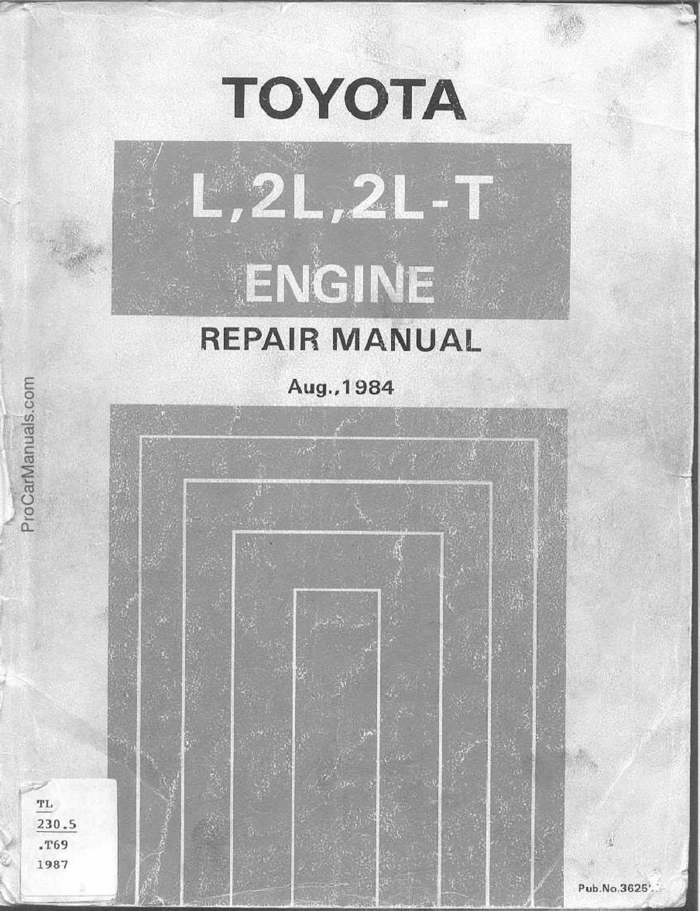 Toyota 2L Engine Workshop Service Manual [PDF] cover