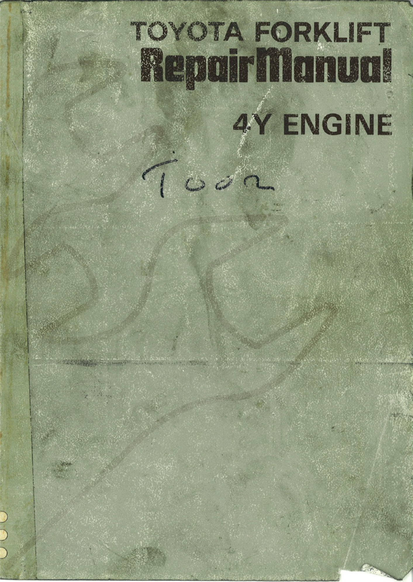 Toyota 4Y Engine Book Technical Manual [PDF] cover