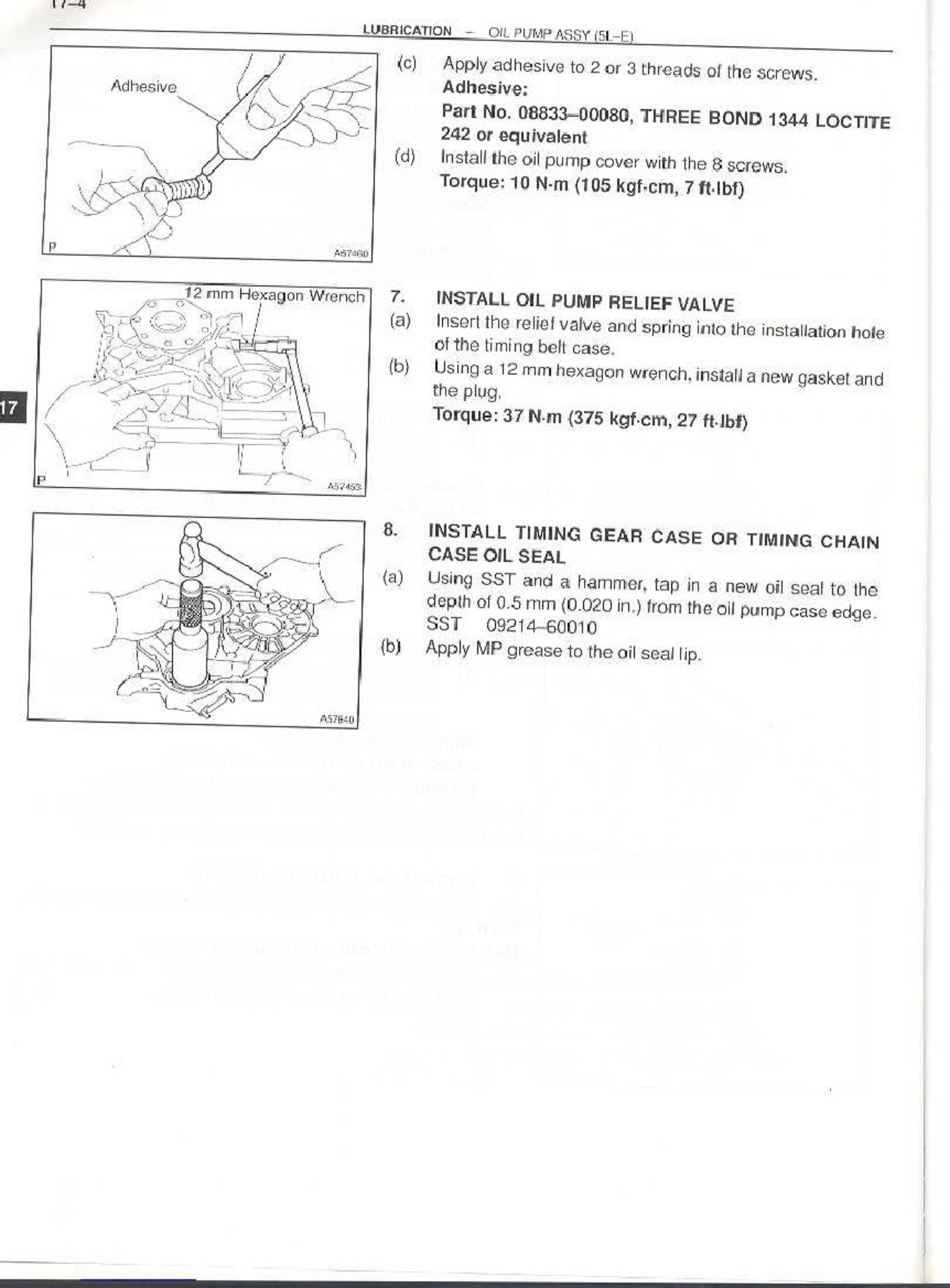 Toyota 5L-E Engine Workshop Service Manual [PDF] cover
