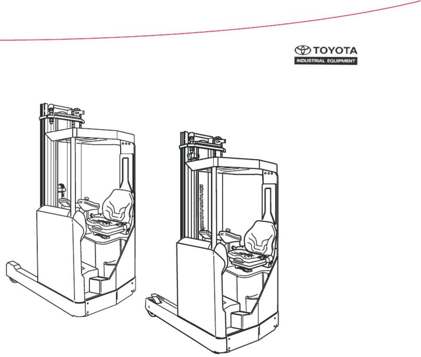 Toyota 7FBRE Series Workshop Service Manual [PDF] cover