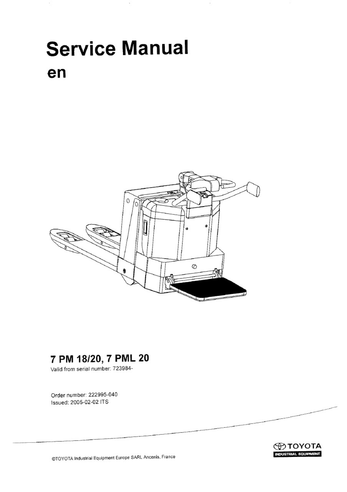 Toyota 7PM Engels Technical Manual [PDF] cover