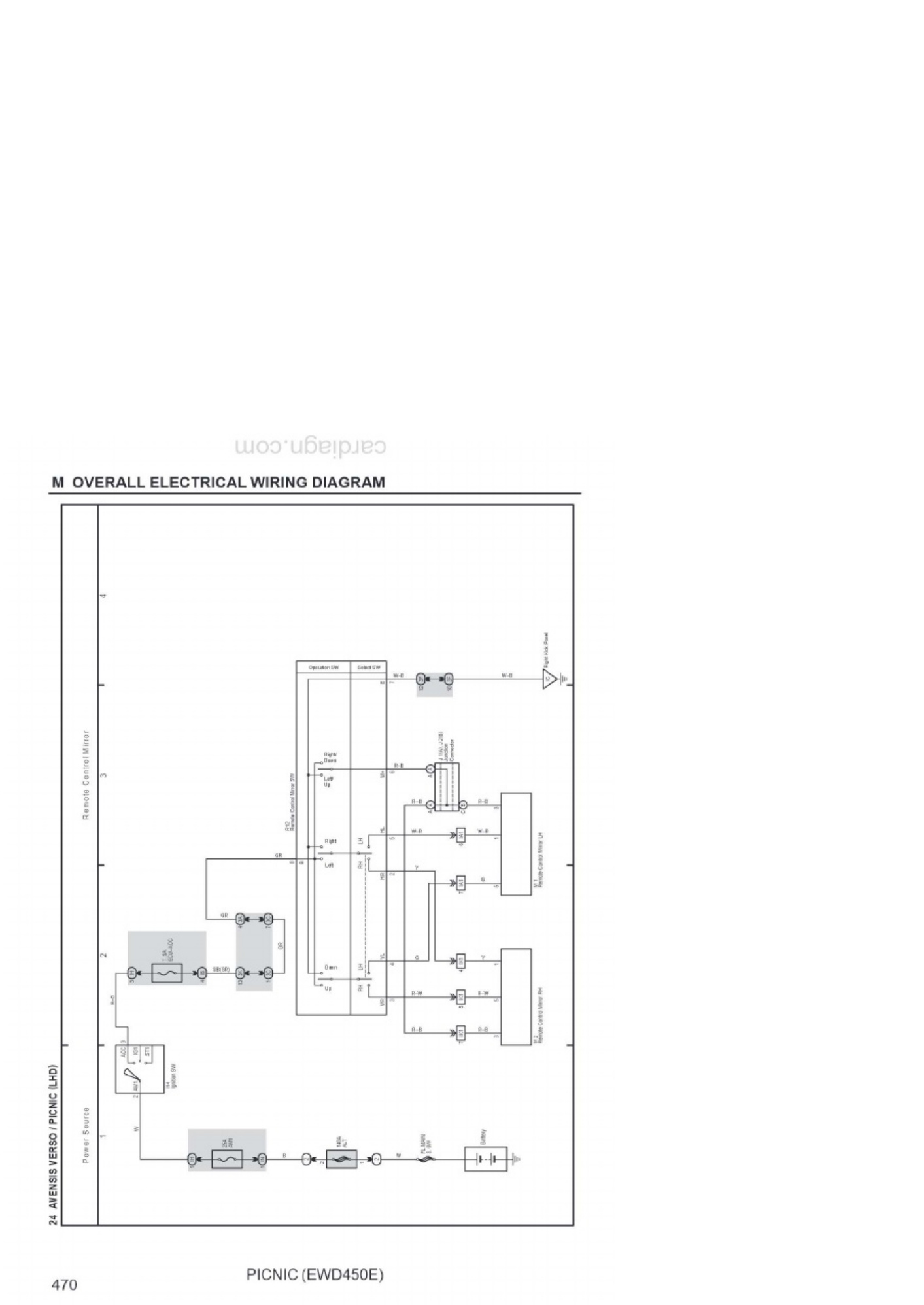 Toyota Avensis Overall Electrical Wiring D Complete Electrical Wiring Schematic & System Diagram [PDF] cover