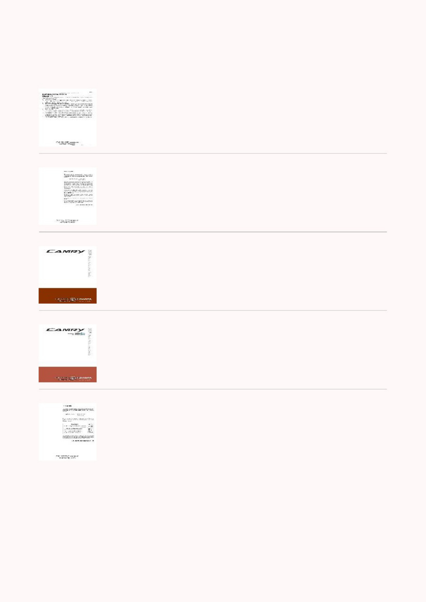Sample 3 of Toyota Camry 2002 2006 Workshop Service Manual [PDF]