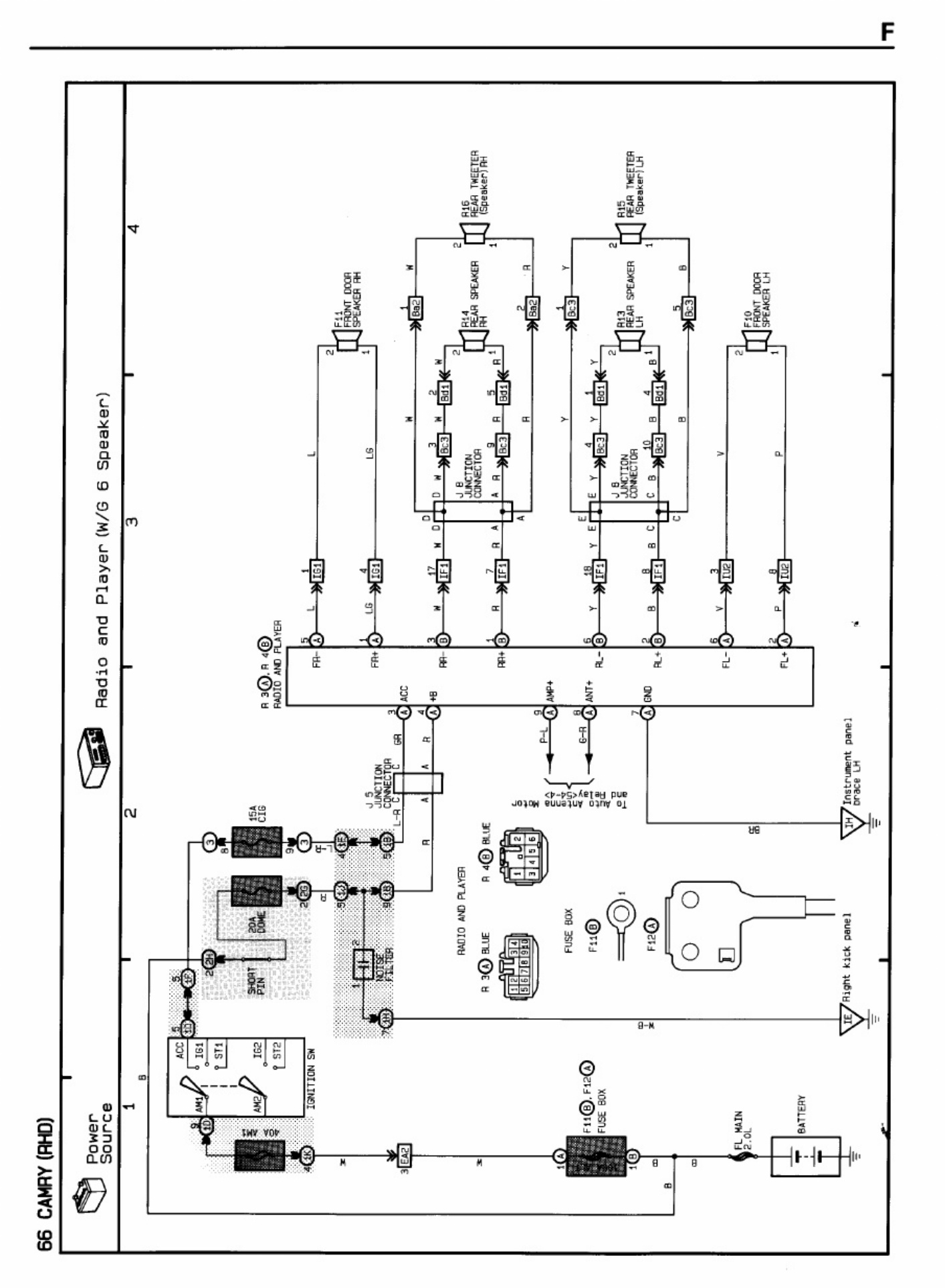 Sample 8 of Toyota Camry Wiring Diagrams Guide Complete Electrical Wiring Schematic & System Diagram [PDF]