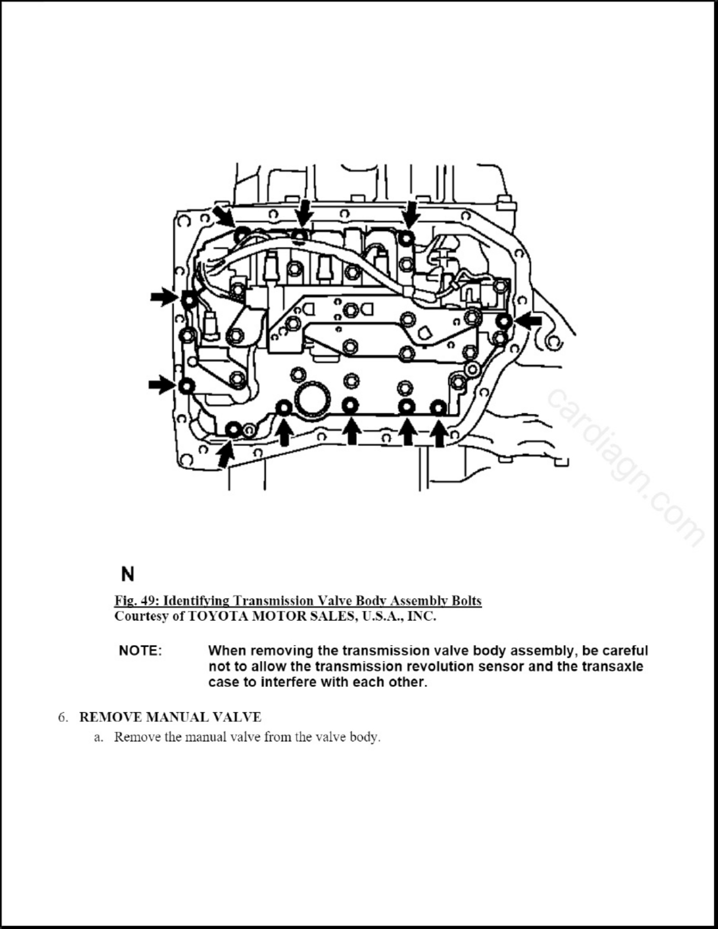 Sample 4 of Toyota Camry XV50 RM - Automatic Transmiss Marine / Vehicle Transmission Technical Manual [PDF]