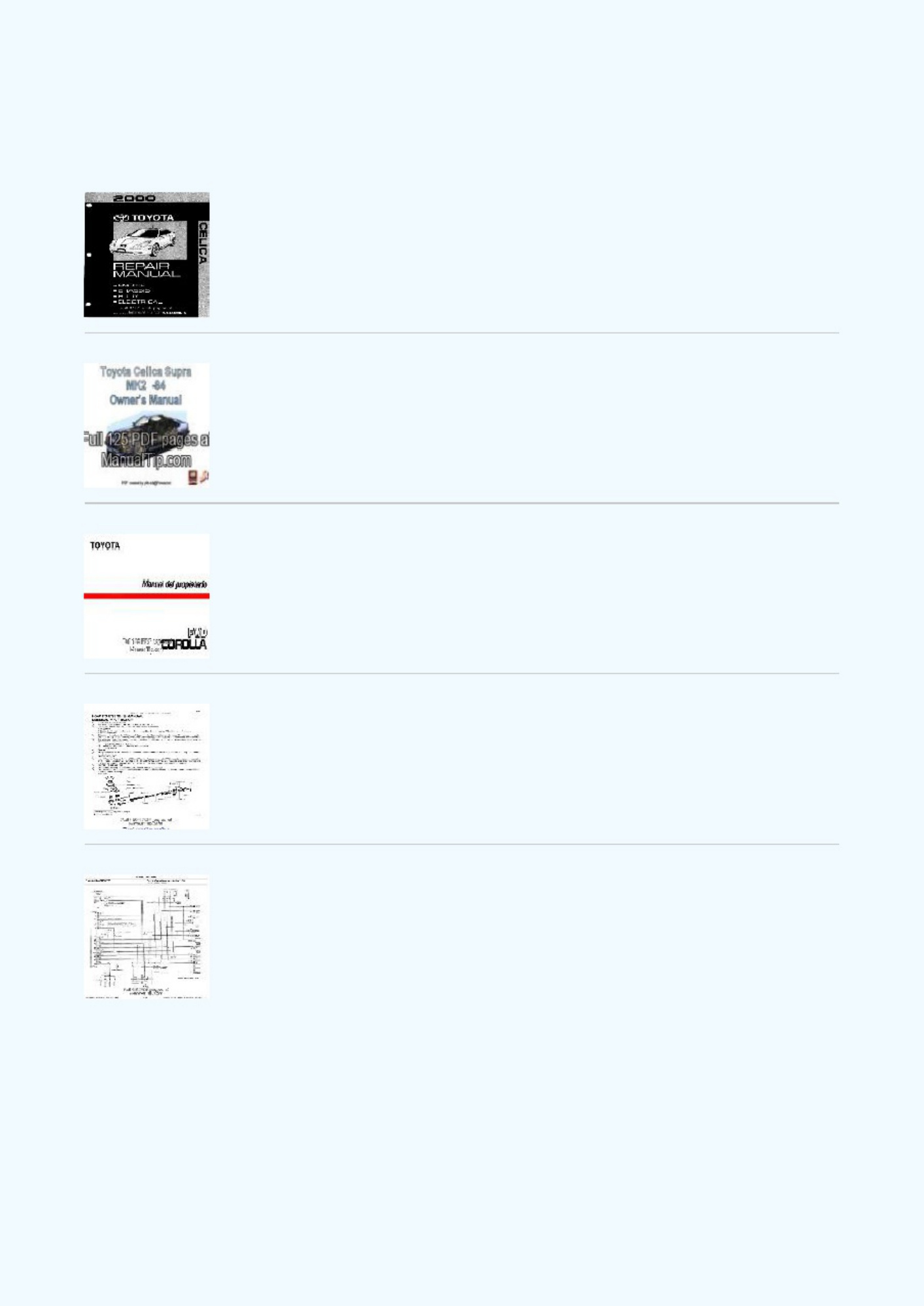 Sample 3 of Toyota Celica 1990 Workshop Service Manual [PDF]