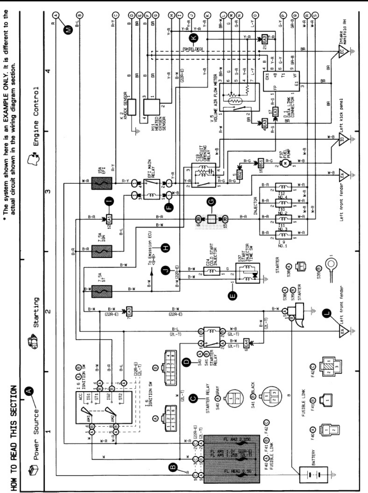 Sample 3 of Toyota Corolla 2E Wiring Diagram Complete Electrical Wiring Schematic & System Diagram [PDF]