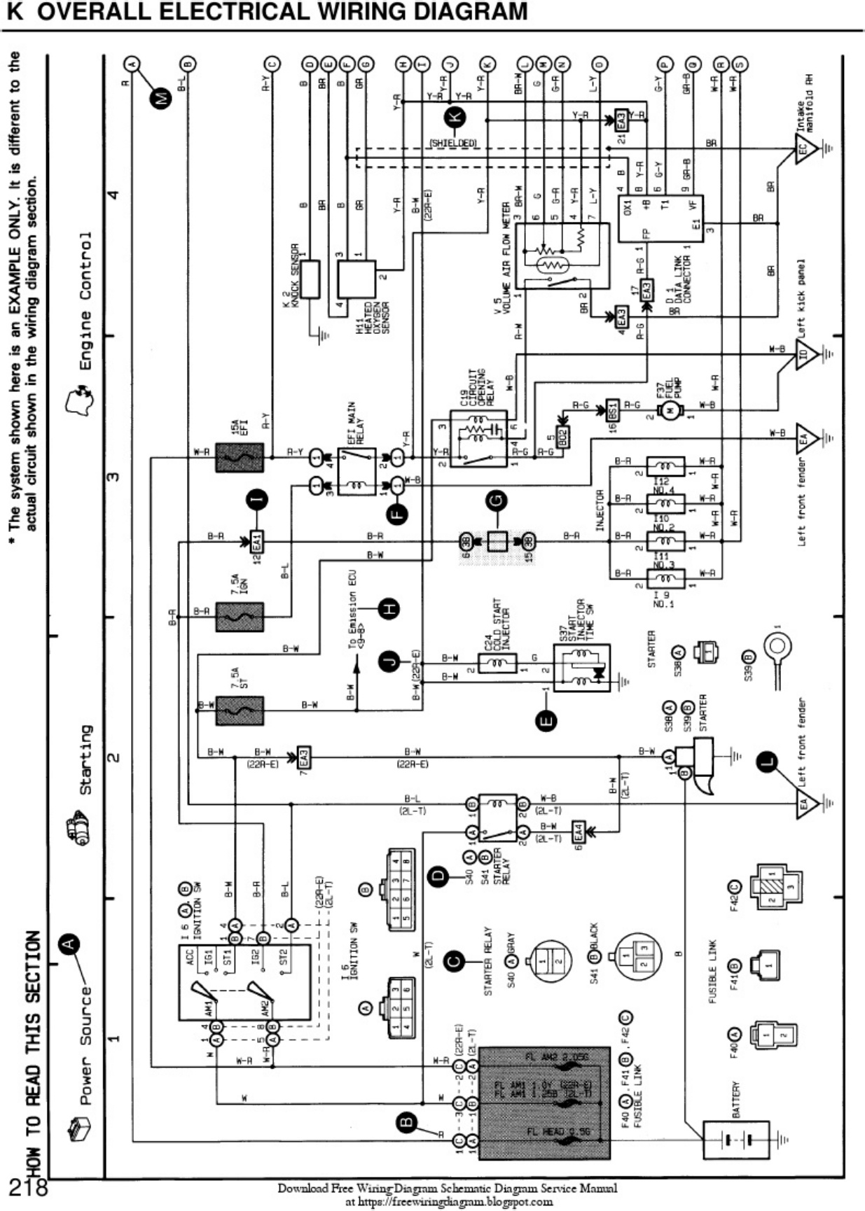 Sample 2 of Toyota Corolla Wiring Diagram Overview Complete Electrical Wiring Schematic & System Diagram [PDF]