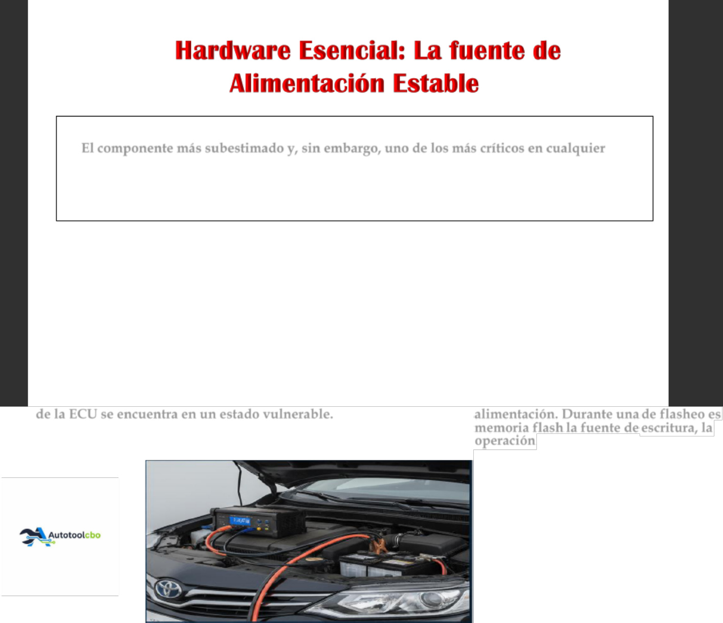 Sample 2 of Toyota Curso Avanzado de Reprogramaci n EC Technical Manual [PDF]