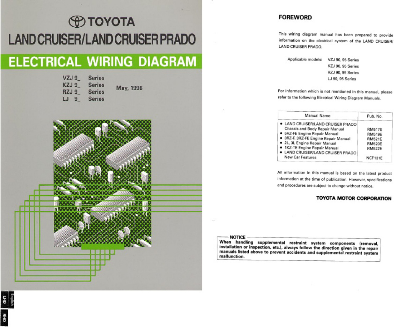 Toyota Diagramas Electricos Toyota Land Cr Technical Manual [PDF] cover