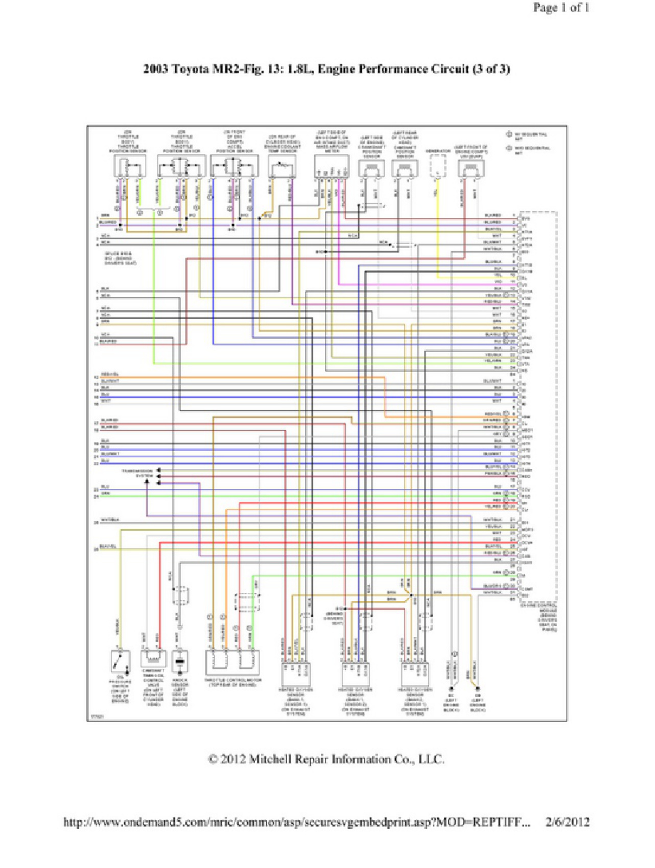 Sample 5 of Toyota ECU Wiring Diagram Guide Complete Electrical Wiring Schematic & System Diagram [PDF]