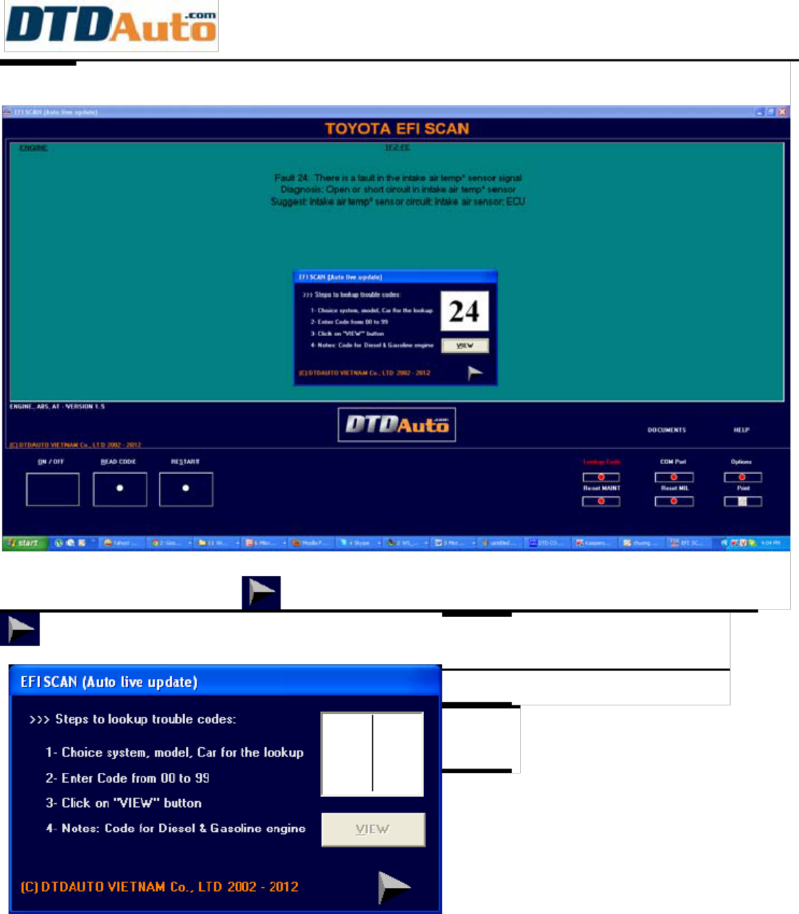 Sample 2 of Toyota EFI Scan 1 5 User Guide Technical Manual [PDF]