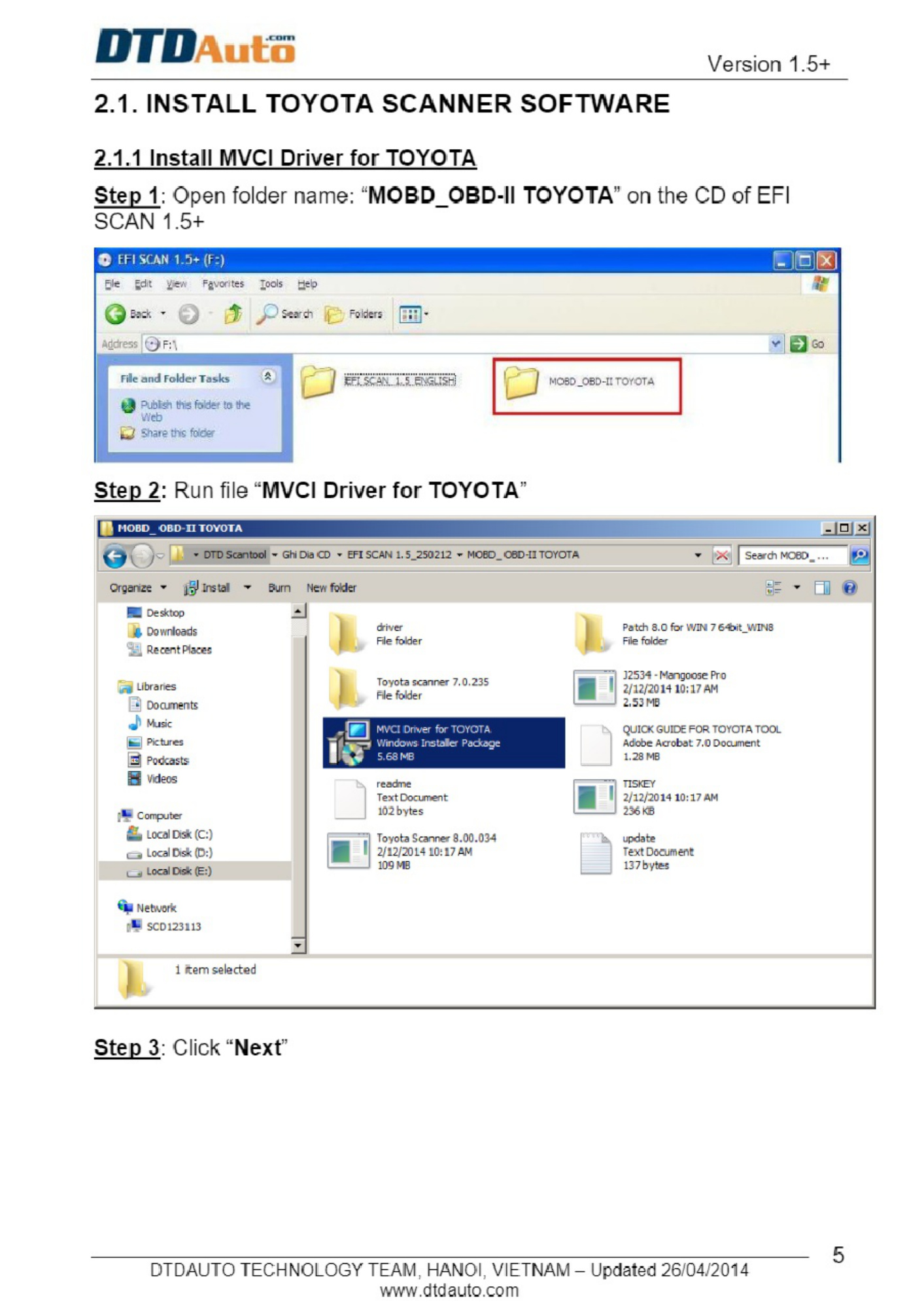 Sample 4 of Toyota Efi Scan Application Toyota Technical Manual [PDF]