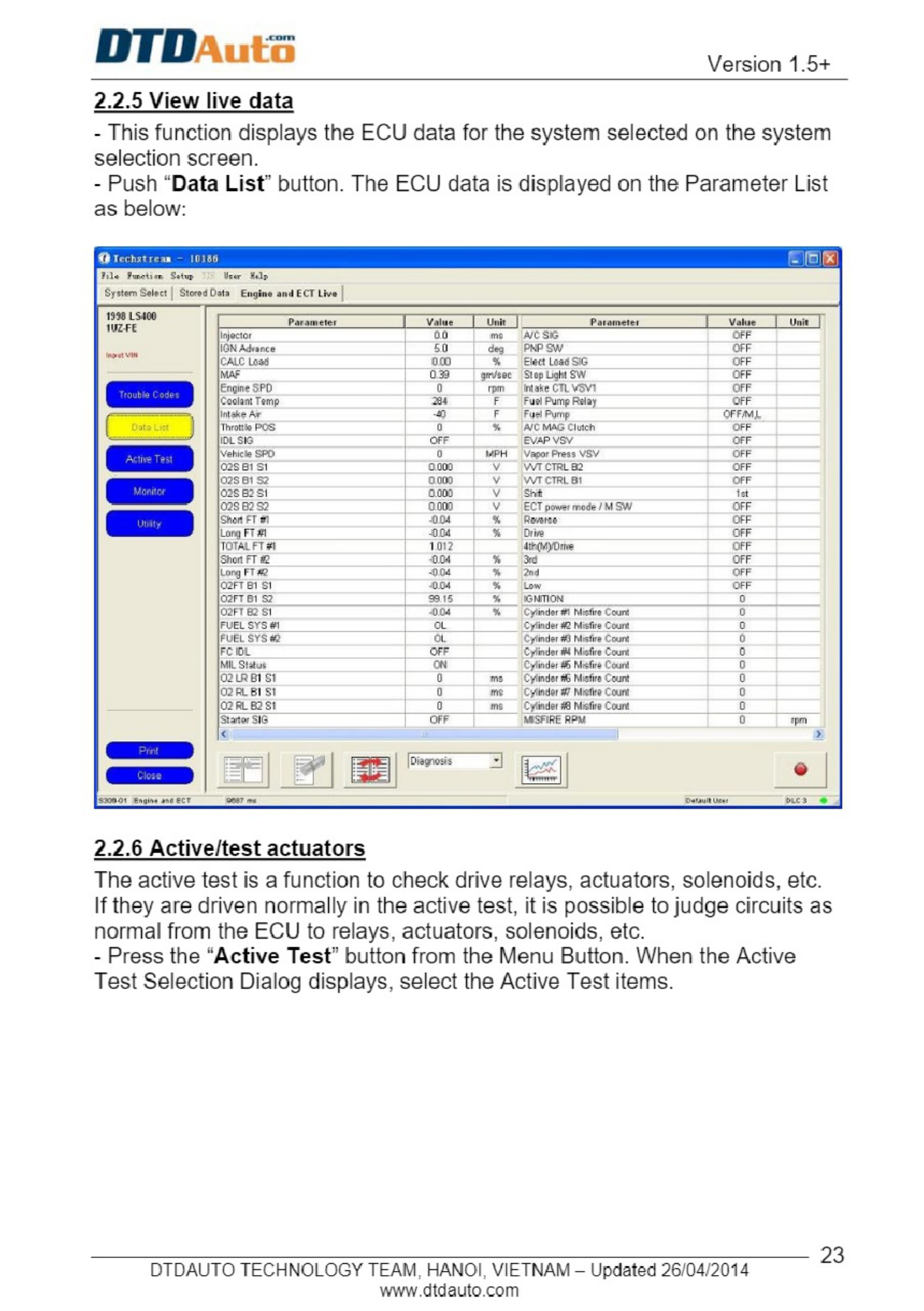 Sample 7 of Toyota Efi Scan Application Toyota Technical Manual [PDF]