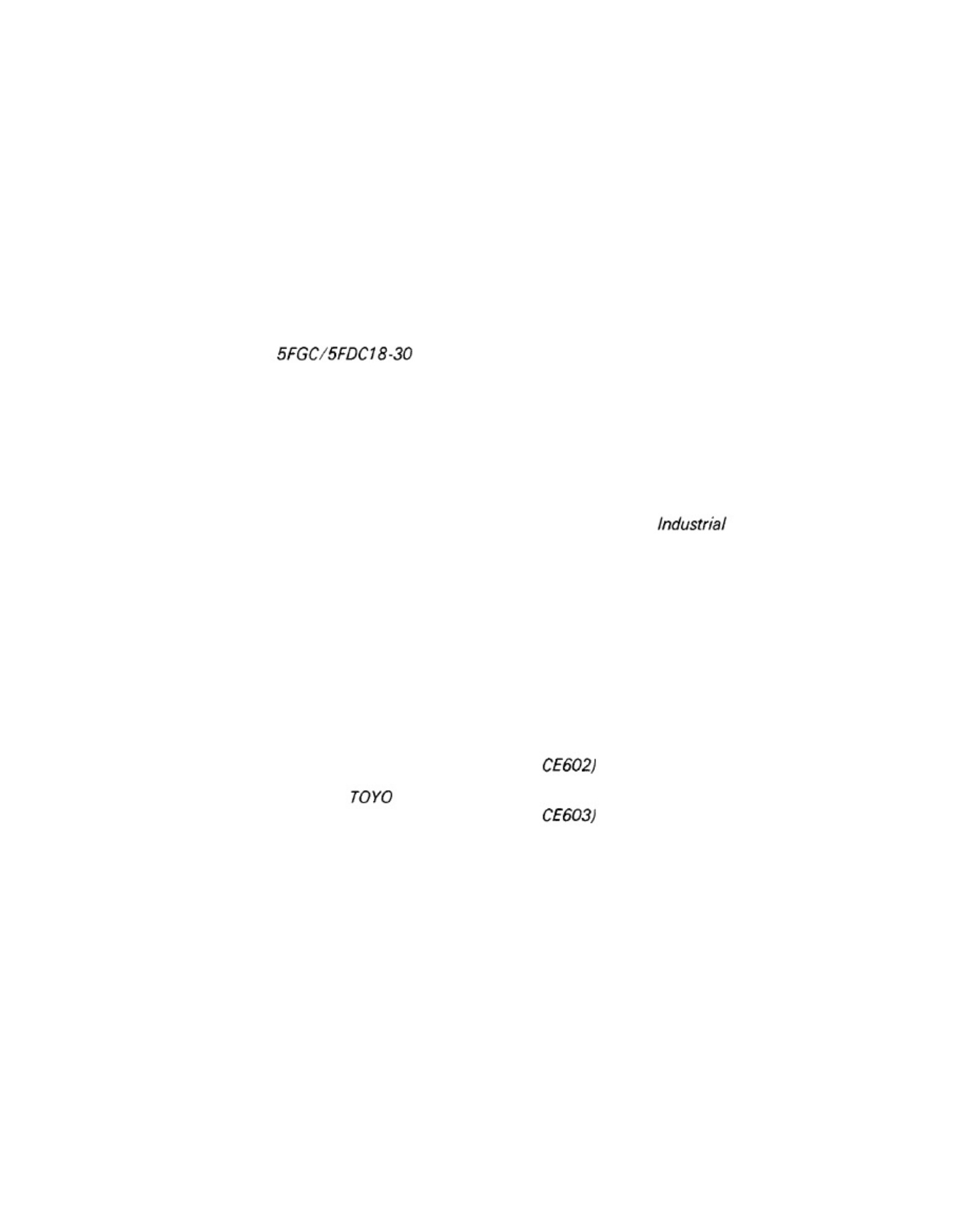 Sample 3 of Toyota Forklift 5FGC Series Technical Manual [PDF]