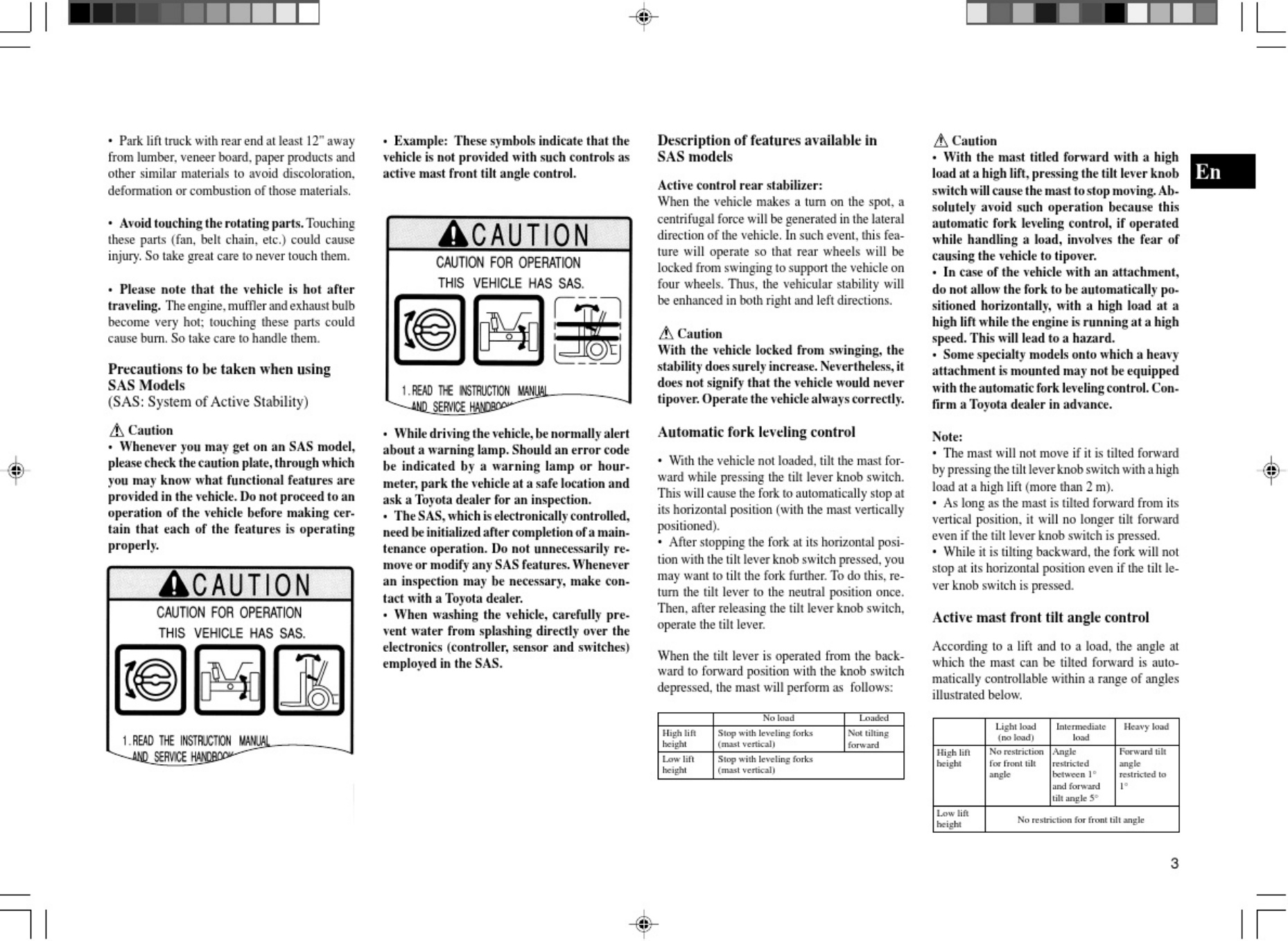 Sample 4 of Toyota Forklift 7fg FGK FDK Fga FDA 35 50 Technical Manual [PDF]