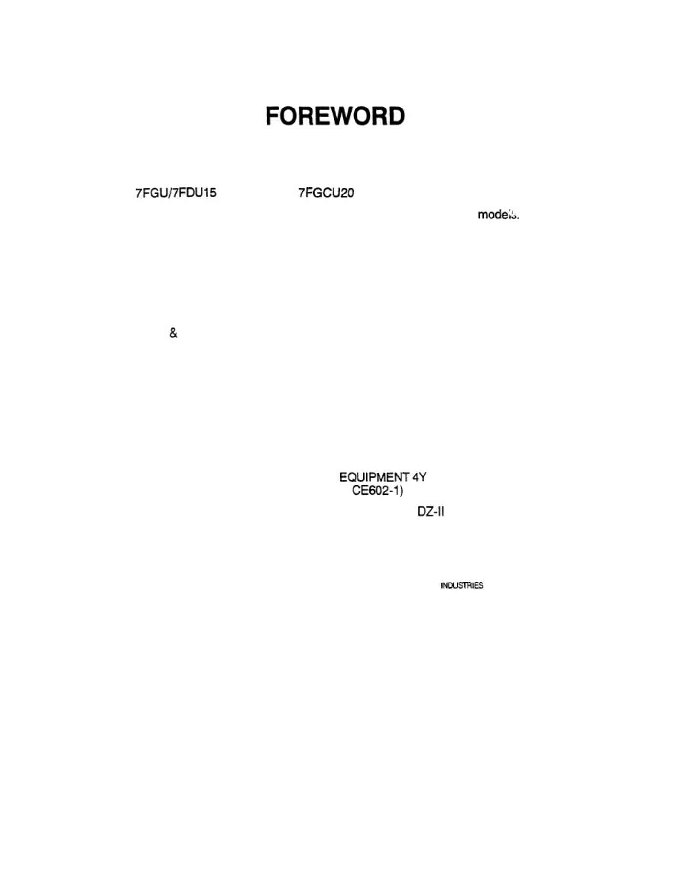 Toyota Forklift 7FGU_7FDU Workshop Service Manual [PDF] cover