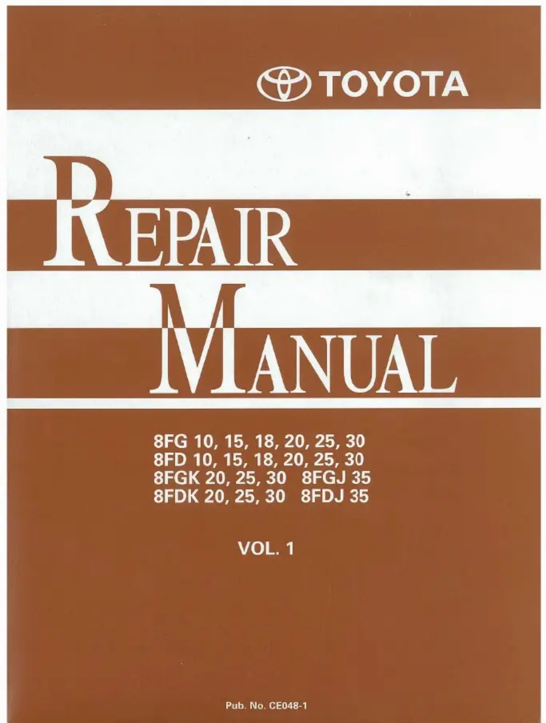 Toyota Forklift 8FG_8FD Workshop Service Manual [PDF] cover