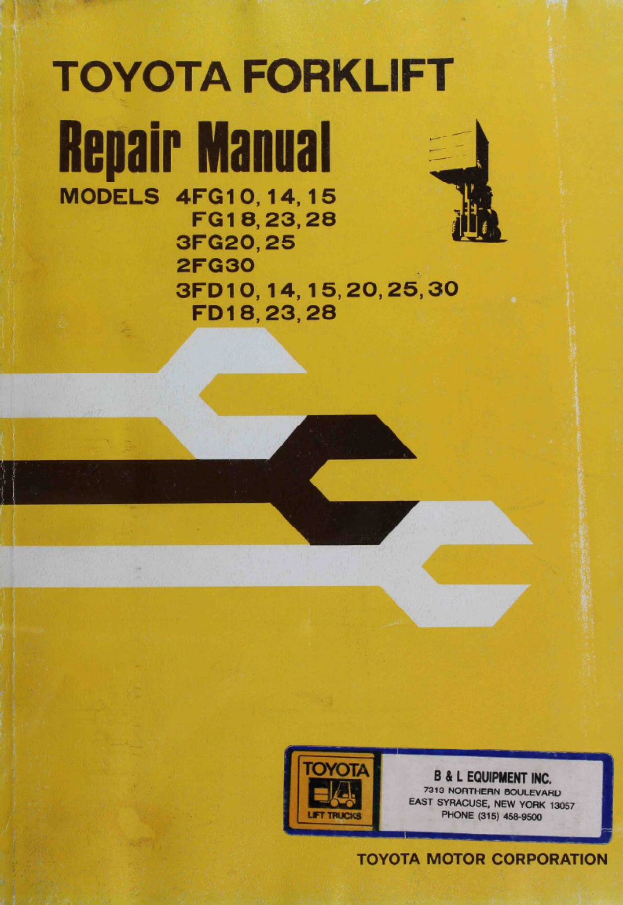 Toyota Forklift Technical Manual [PDF] cover