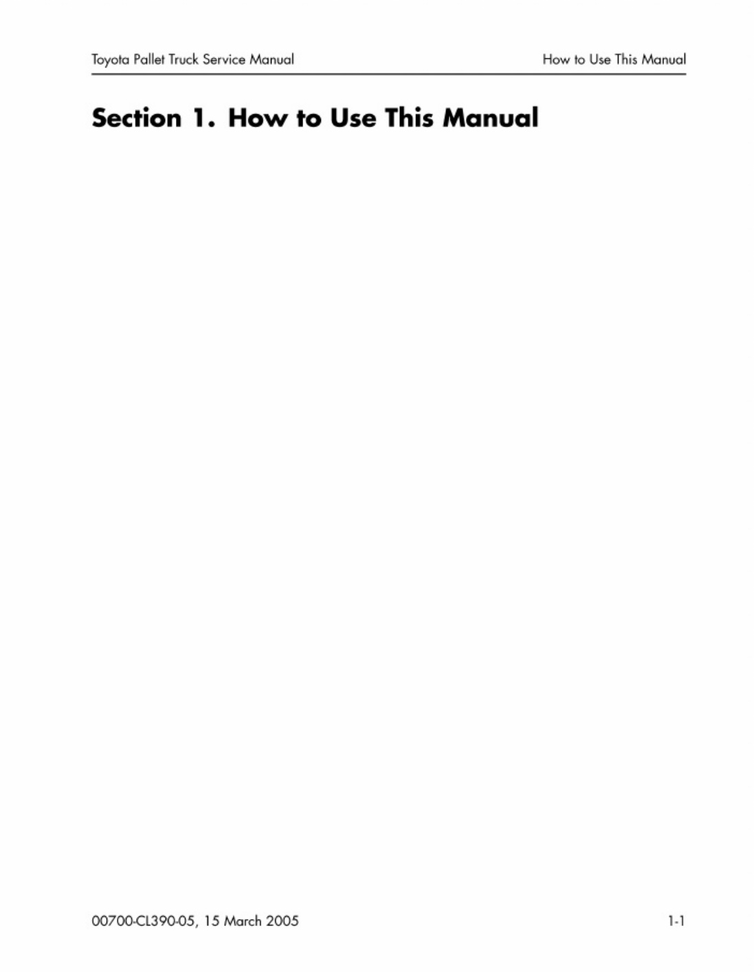 Sample 4 of Toyota Forklift Workshop Service Manual [PDF]