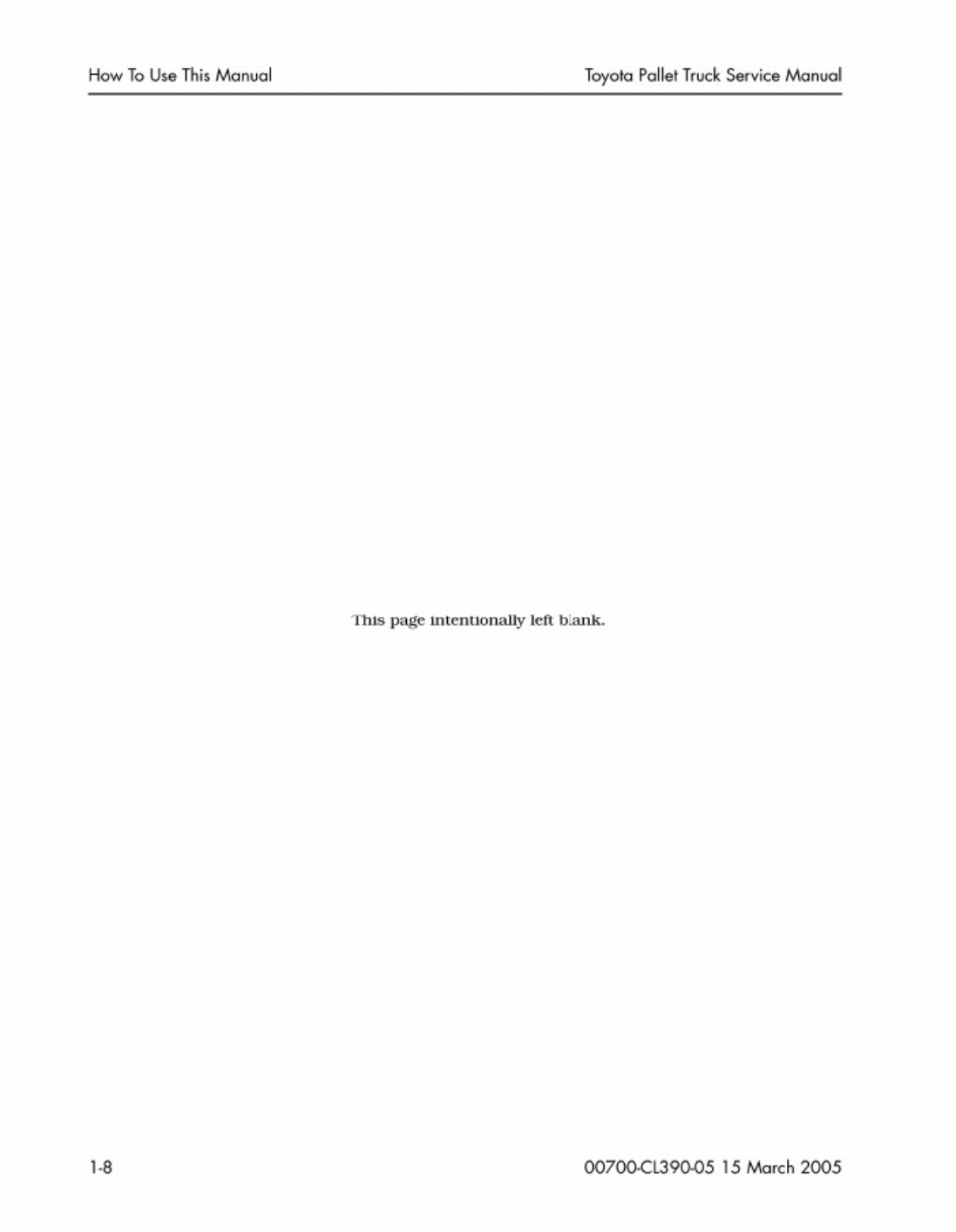 Sample 6 of Toyota Forklift Workshop Service Manual [PDF]