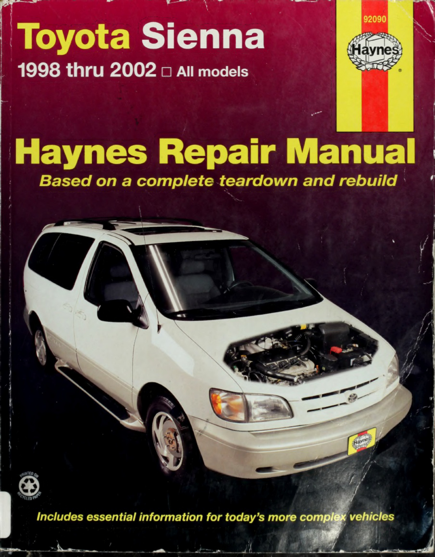 Toyota Haynes Toyota Sienna Automotive Workshop Service Manual [PDF] sample cover