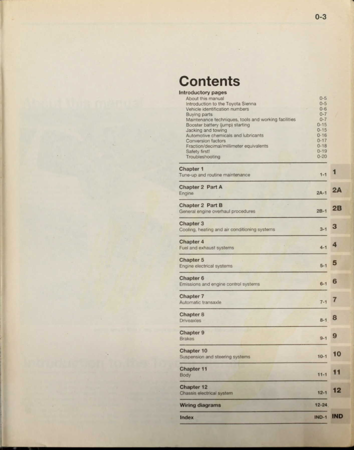 Sample 2 of Toyota Haynes Toyota Sienna Automotive Workshop Service Manual [PDF]