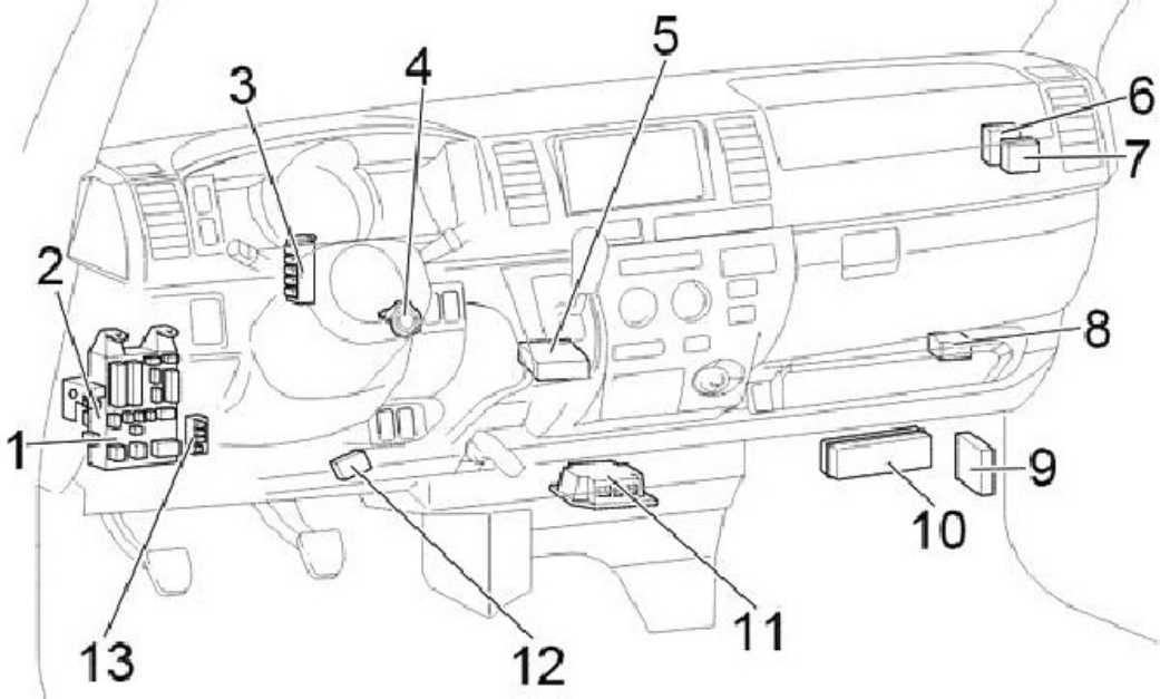 Sample 2 of Toyota HiAce H200 Fuse Box Guide Technical Manual [PDF]