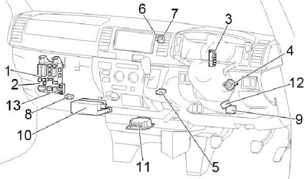 Sample 3 of Toyota HiAce H200 Fuse Box Guide Technical Manual [PDF]