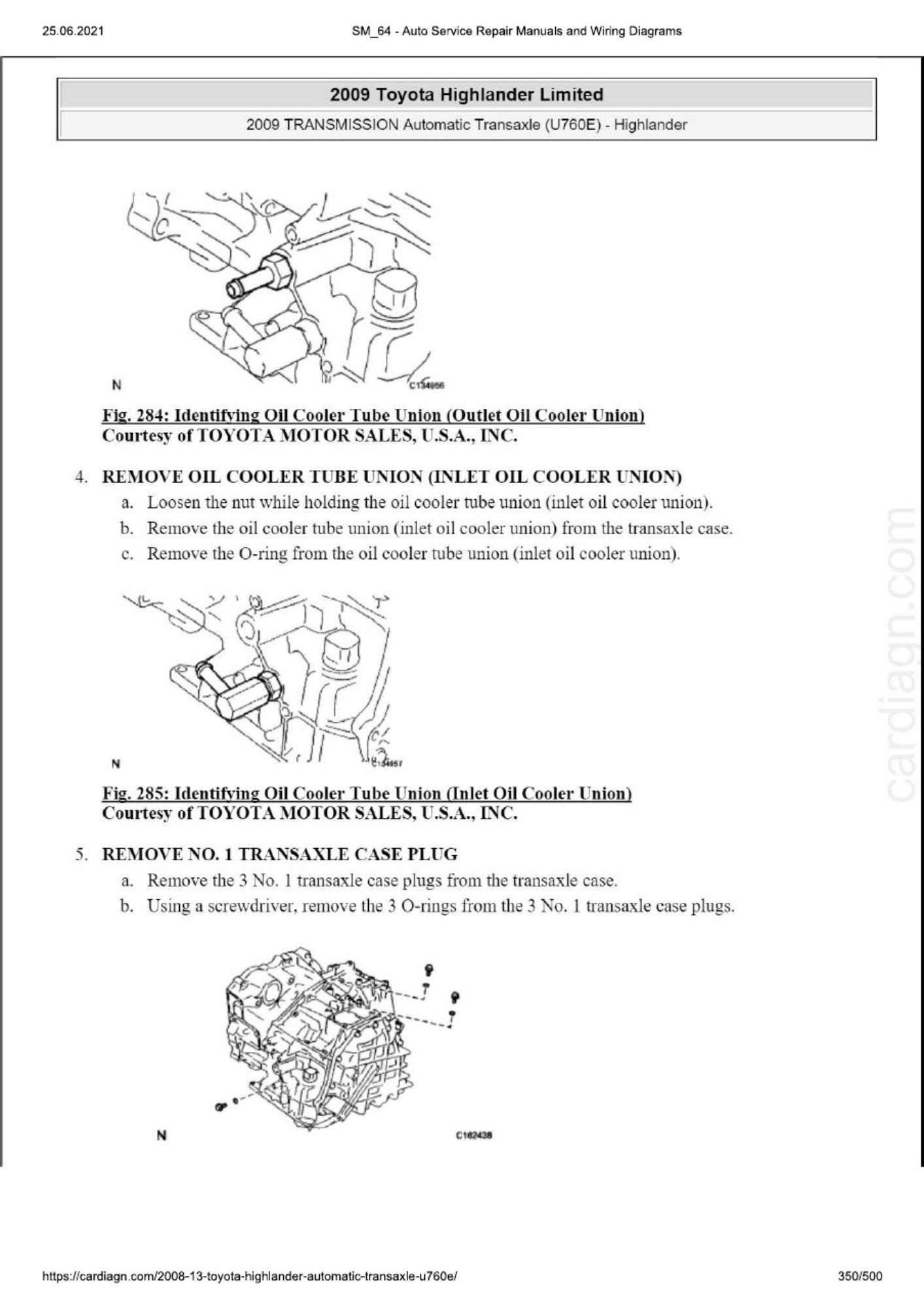 Sample 6 of Toyota Highlander 08-13 Automatic Transaxl Technical Manual [PDF]