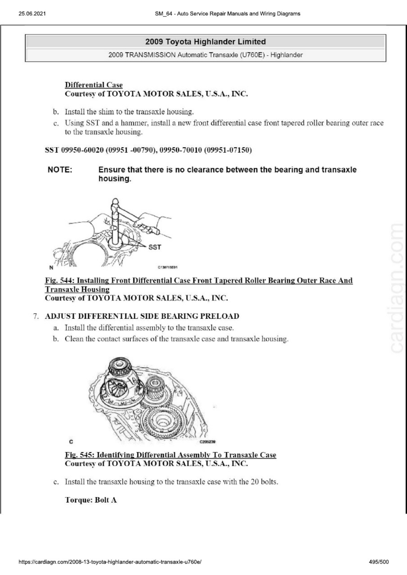 Sample 8 of Toyota Highlander 08-13 Automatic Transaxl Technical Manual [PDF]