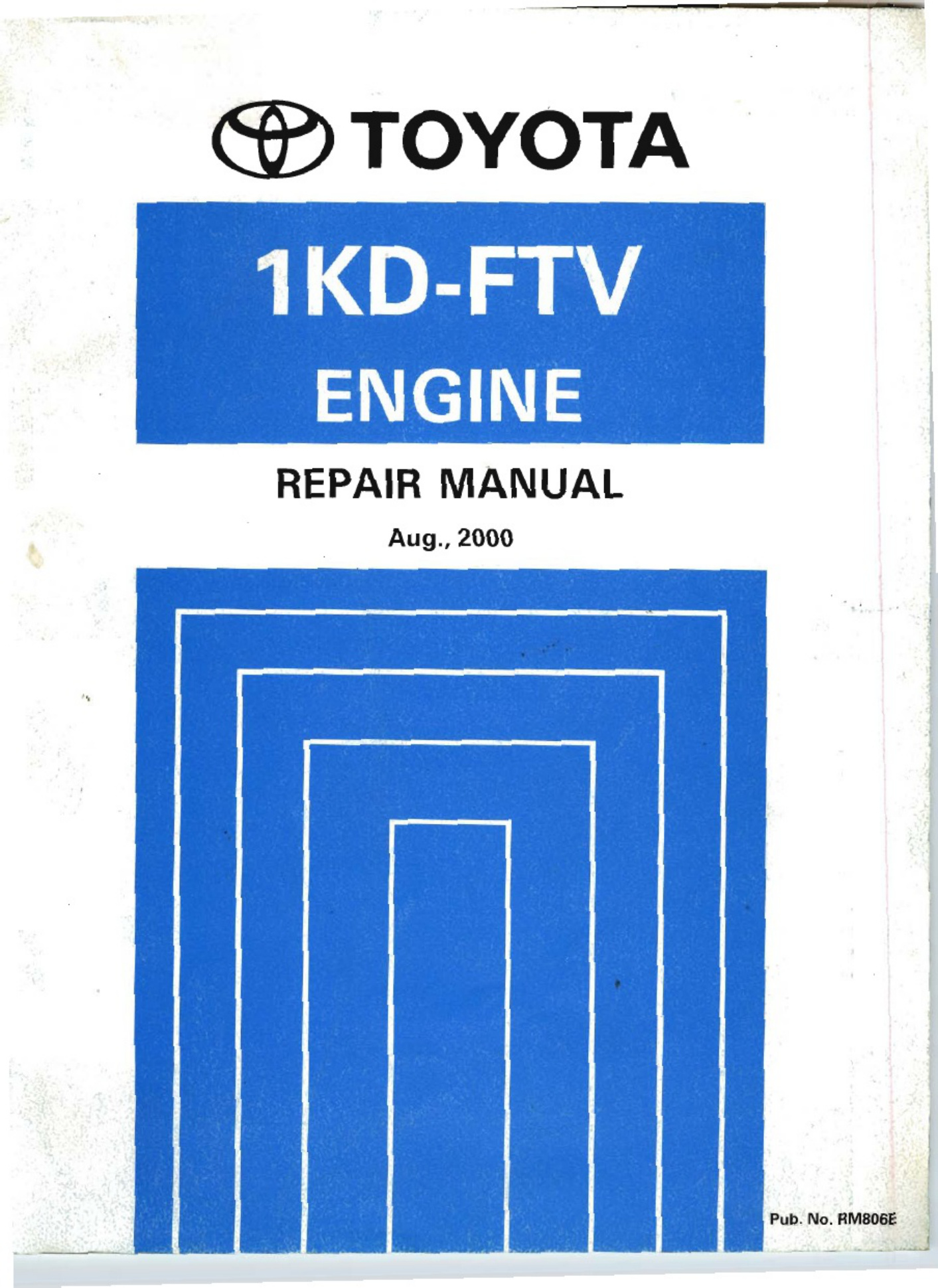 Toyota Hilux 1KD-FTV Workshop Service Manual [PDF] cover