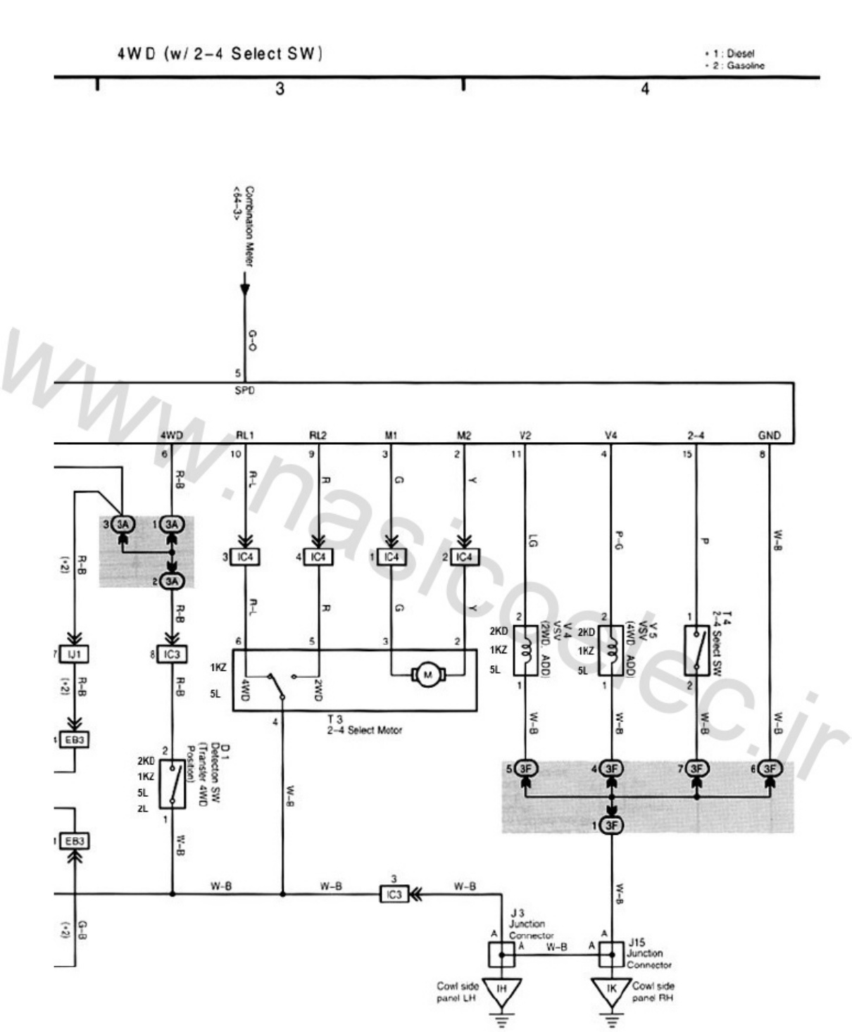 Sample 8 of Toyota Hilux 1KZ-TE Wiring Diagram Complete Electrical Wiring Schematic & System Diagram [PDF]