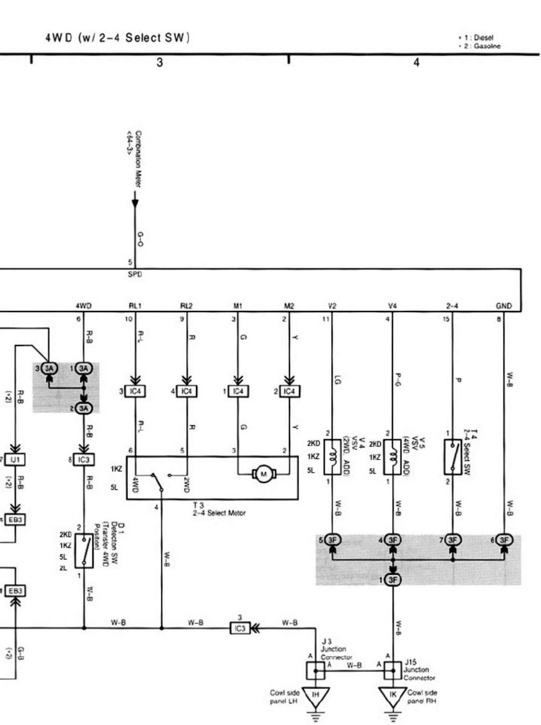 Sample 8 of Toyota Hilux Tiger 1KZ-TE Wiring Guide Complete Electrical Wiring Schematic & System Diagram [PDF]