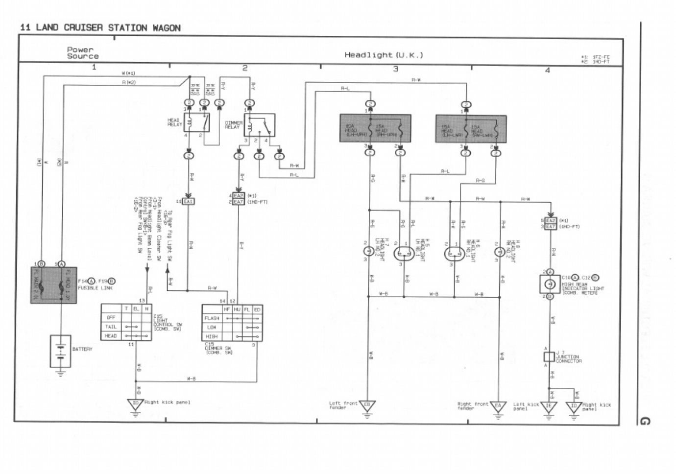 Sample 6 of Toyota Land Cruiser Electrical Wiring Diag Complete Electrical Wiring Schematic & System Diagram [PDF]