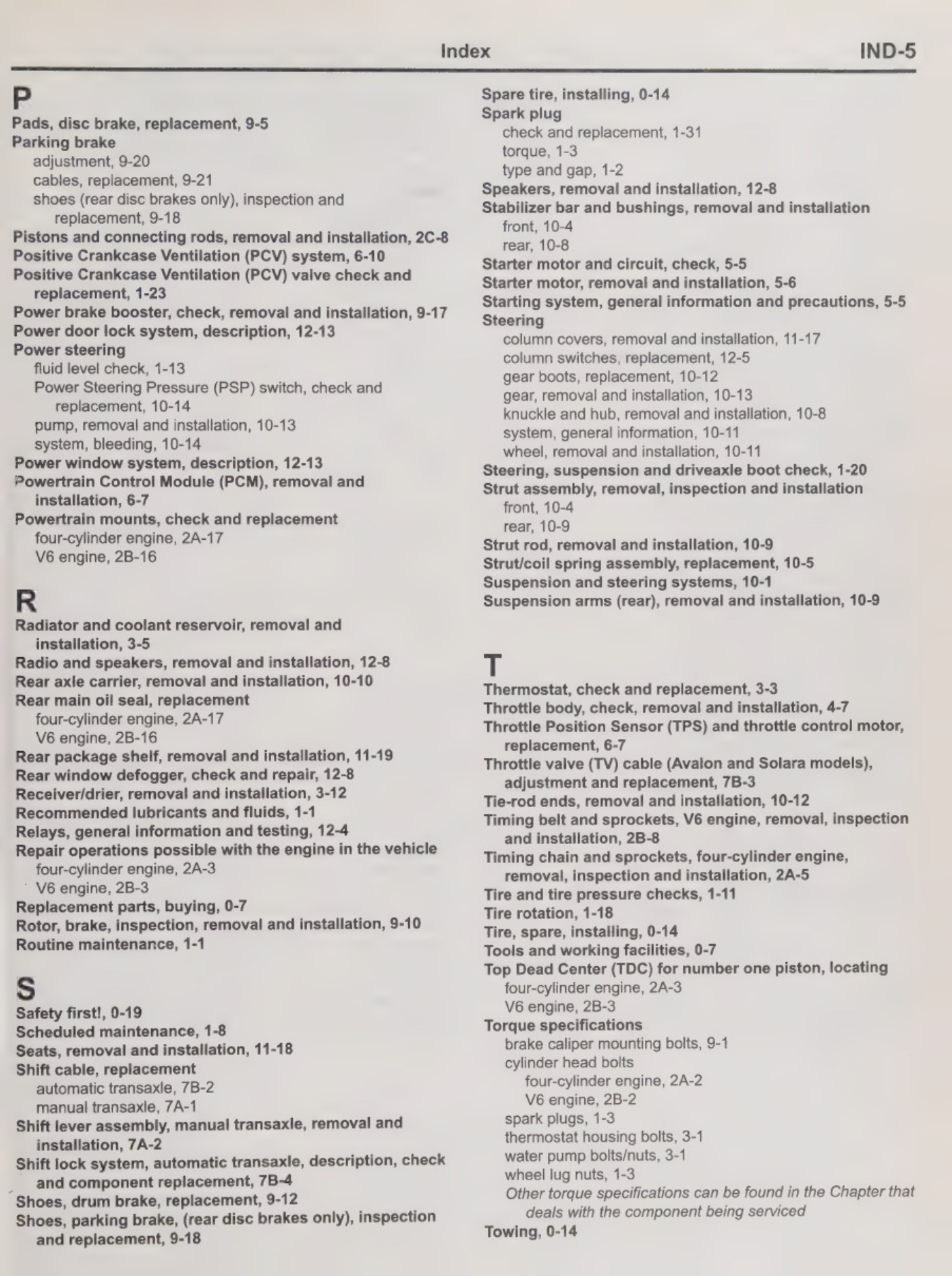 Sample 8 of Toyota Lexus ES 300 Lexus ES 330 Toyota Ca Technical Manual [PDF]