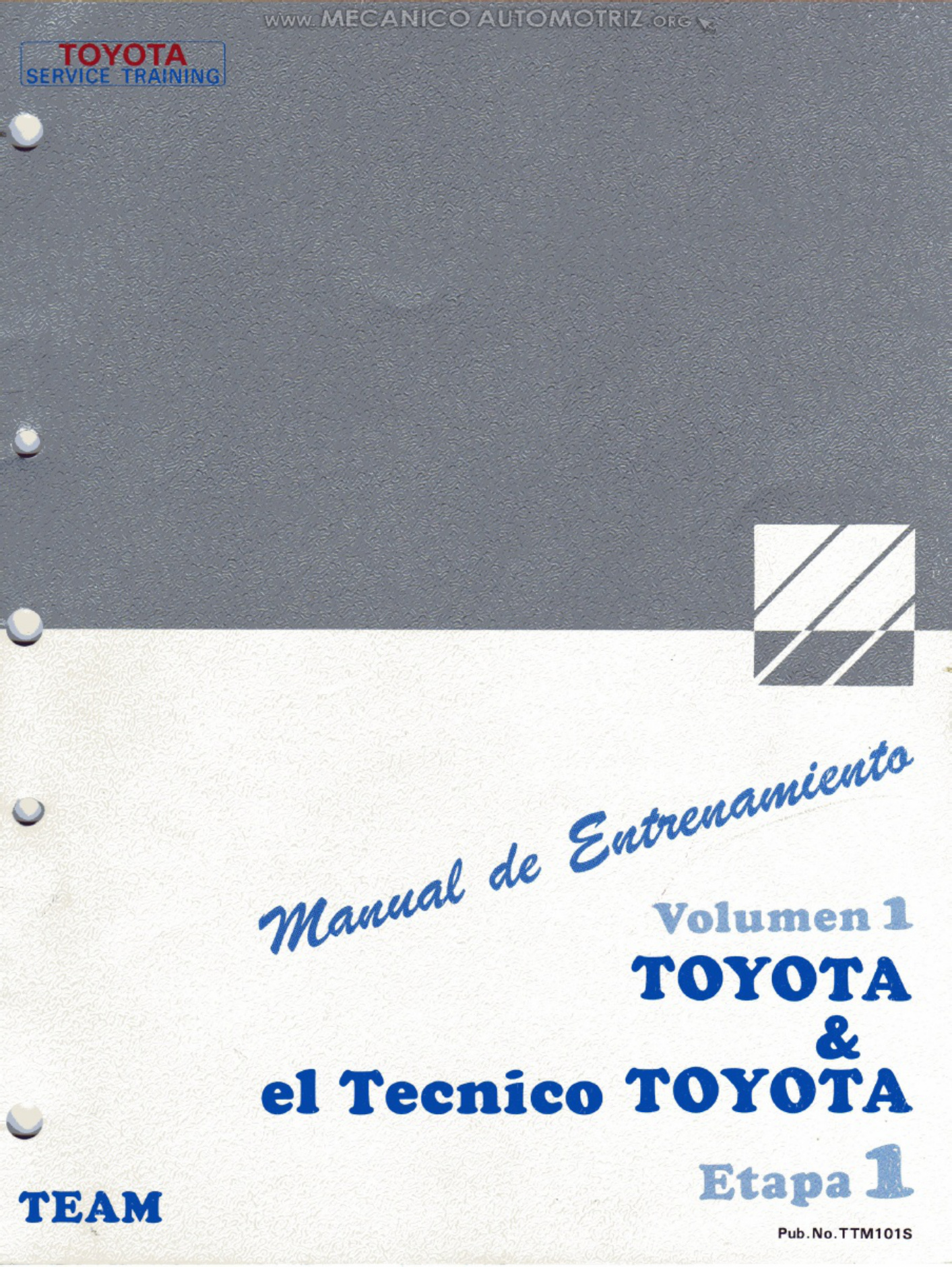 Toyota Manual Entrenamiento Tecnico Toyota Technical Manual [PDF] cover
