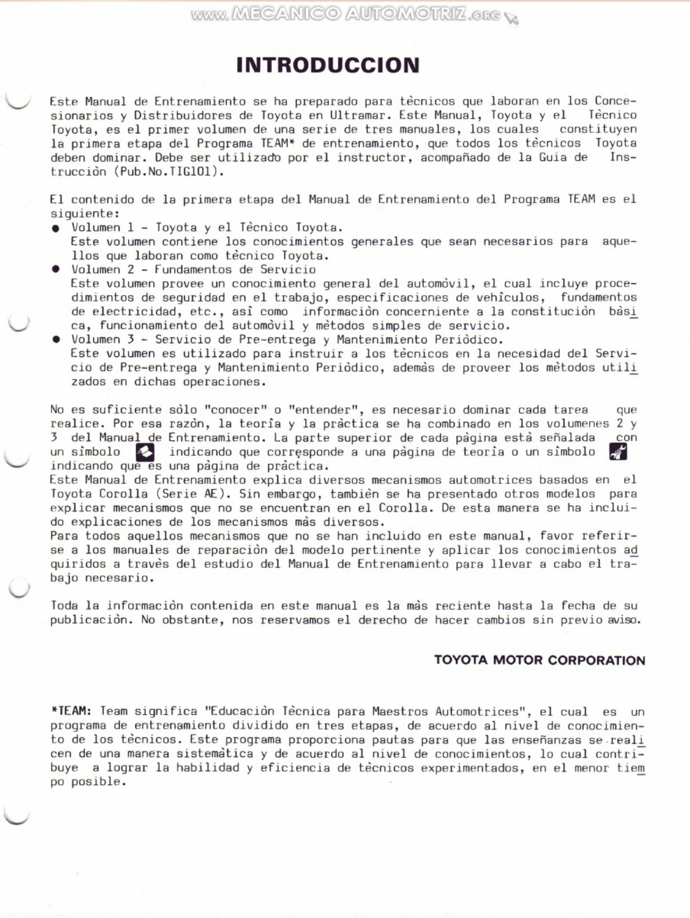 Sample 2 of Toyota Manual Entrenamiento Tecnico Toyota Technical Manual [PDF]